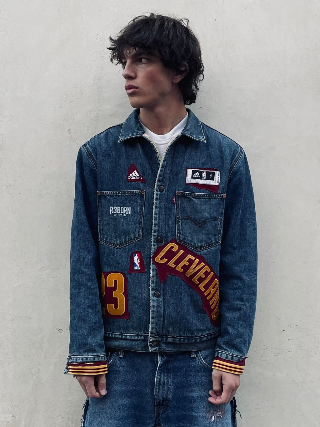 Giacca Vintage Levi's x Adidas NBA LeBron James Custom - R3BORN