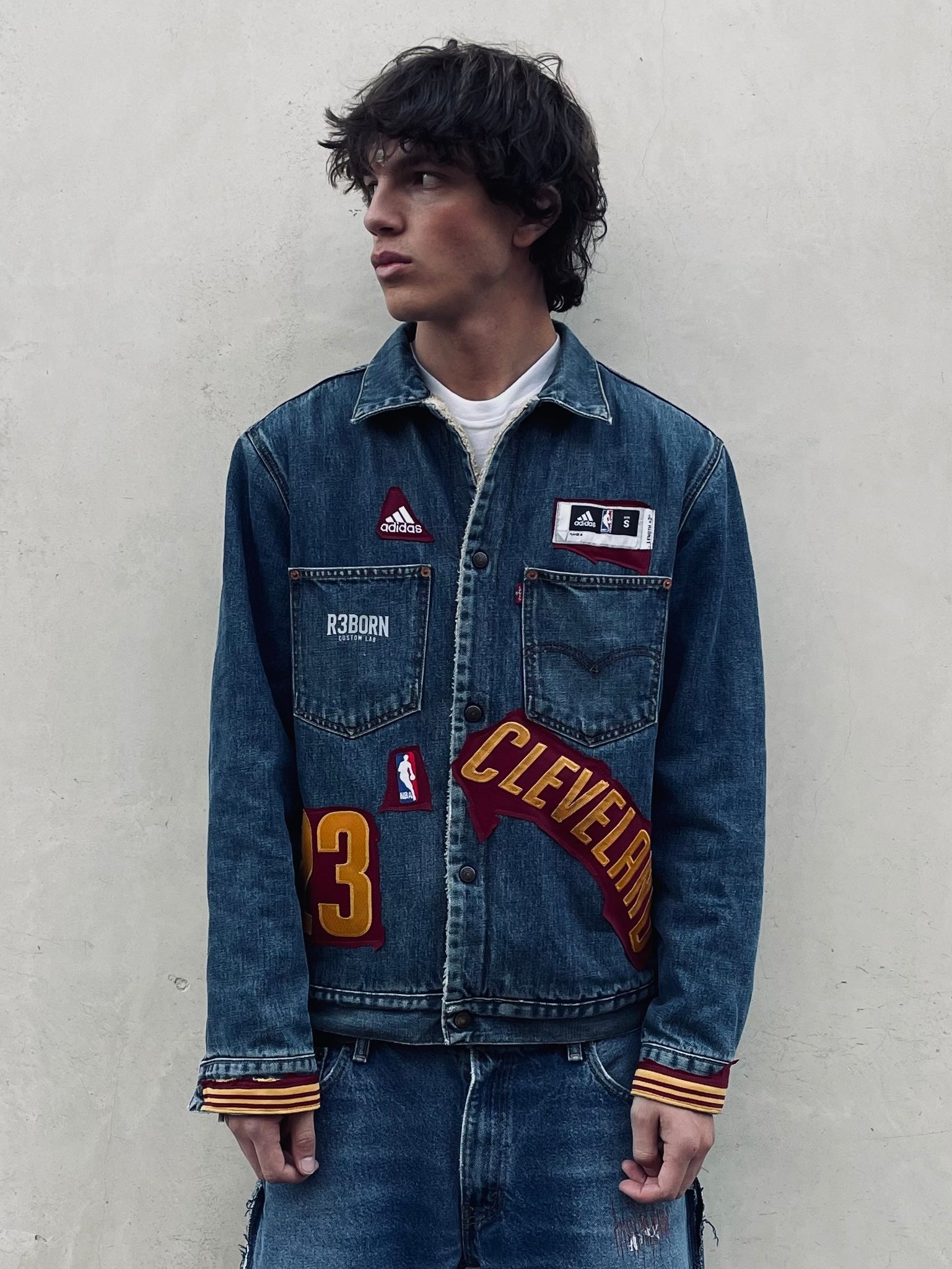 Giacca Vintage Levi's x Adidas NBA LeBron James Custom - R3BORN