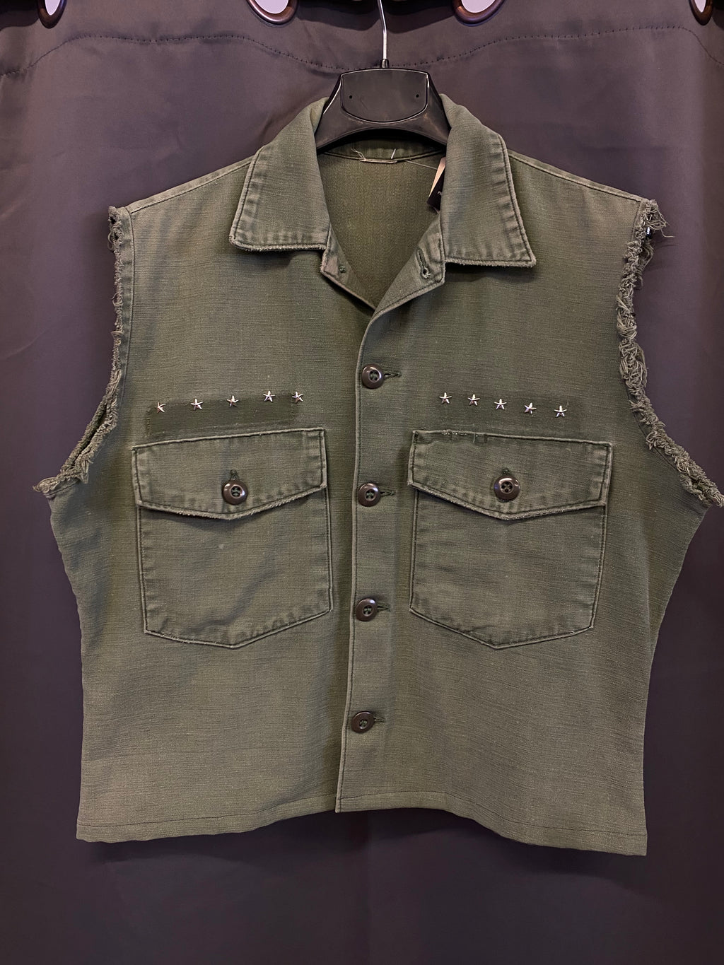 Vintage French Military Custom Vest from the 1980s - Size Medium | R3BORN