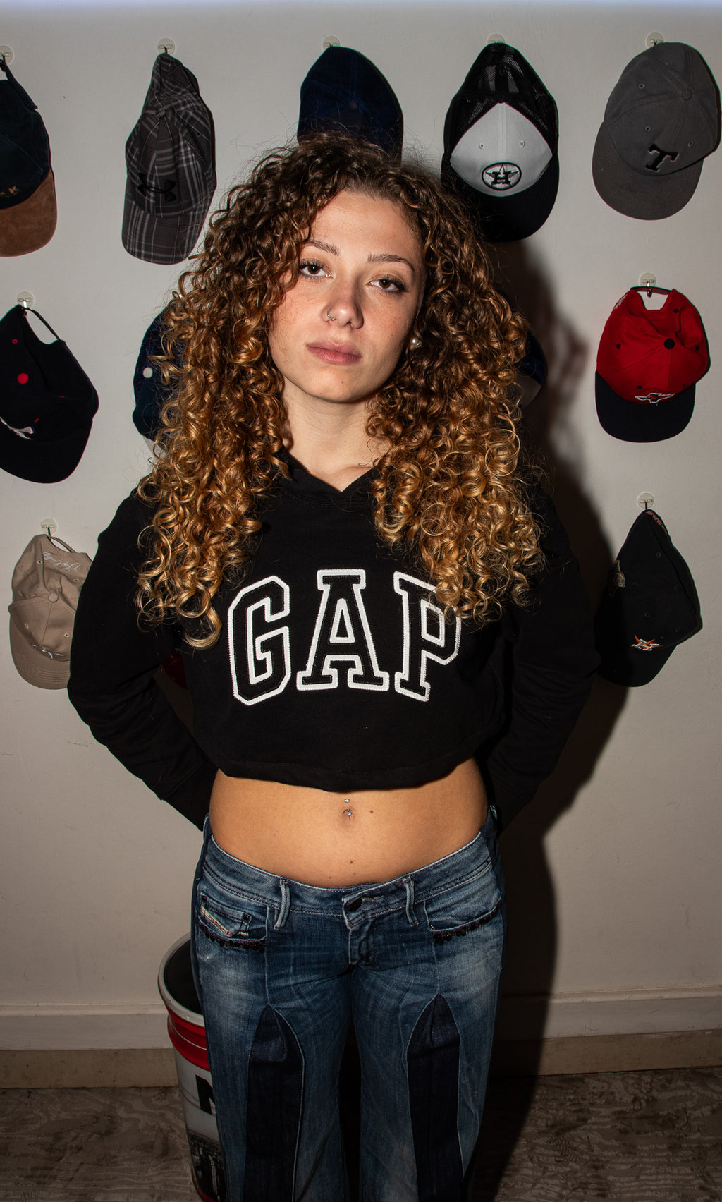 Felpa crop con cappuccio Gap Custom - M donna | R3BORN