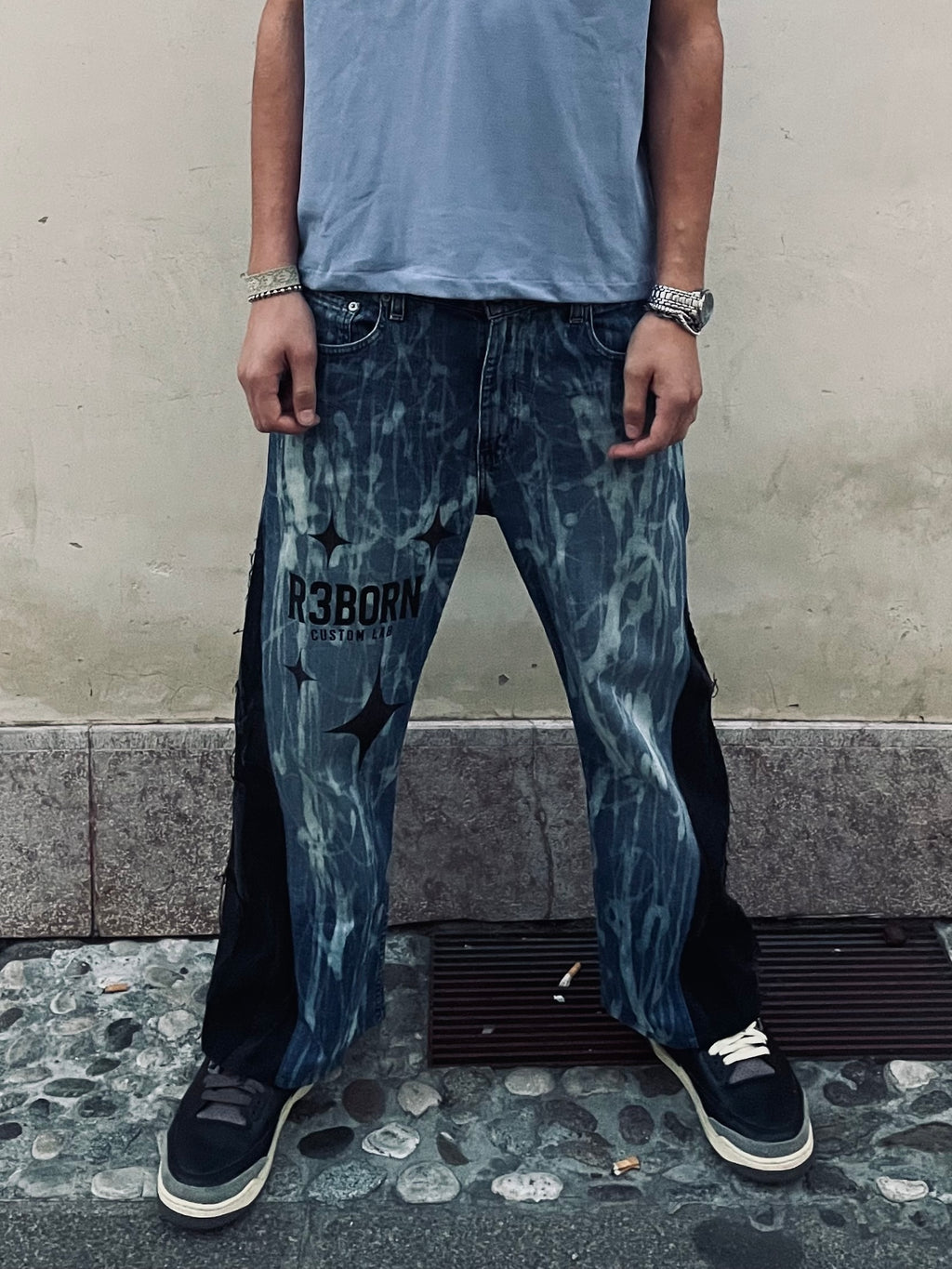 Jeans Flare Levi's Custom Vintage Patchwork - Uomo M | R3BORN