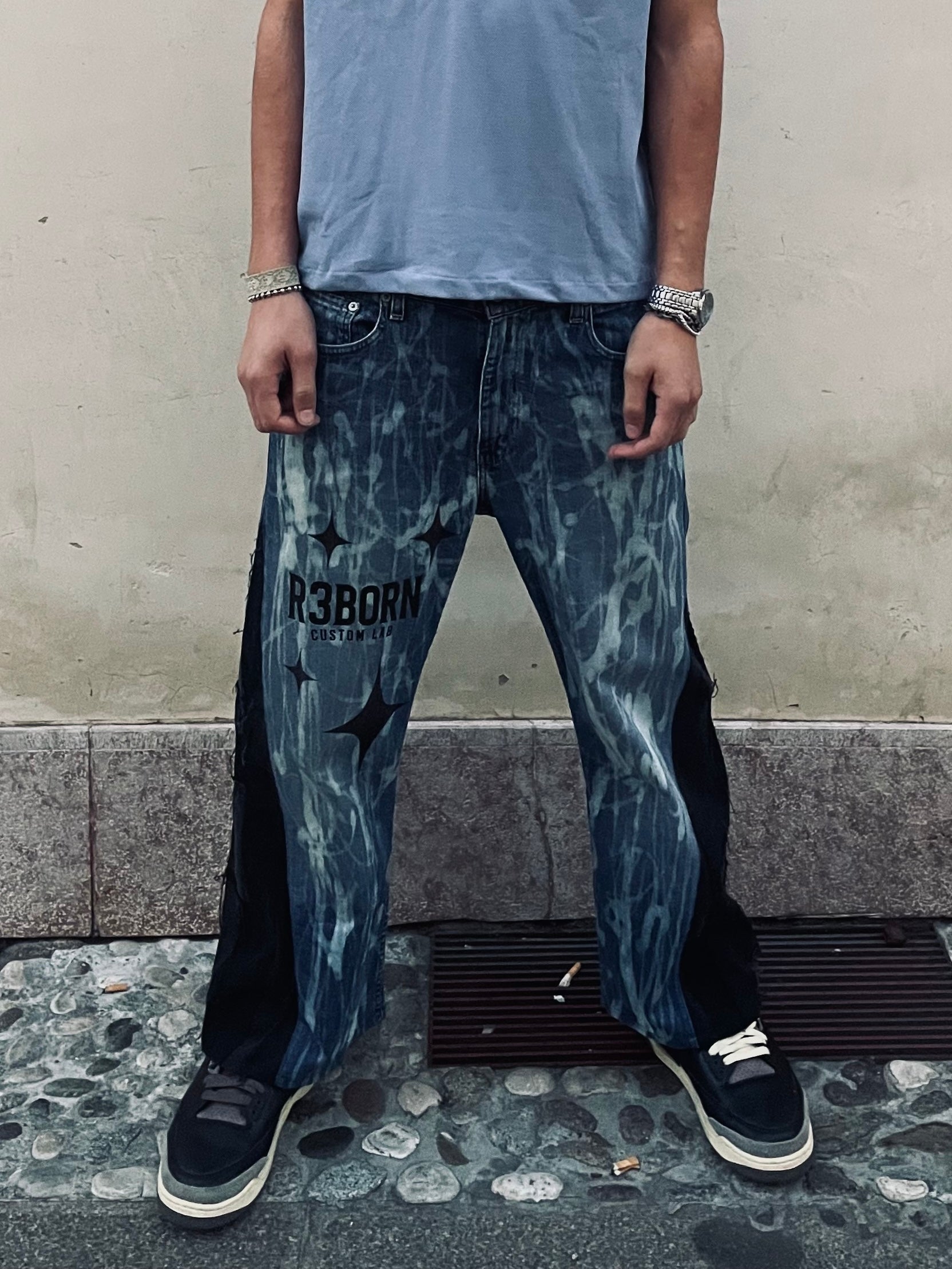 Jeans Flare Levi's Custom Vintage Patchwork - Uomo M | R3BORN