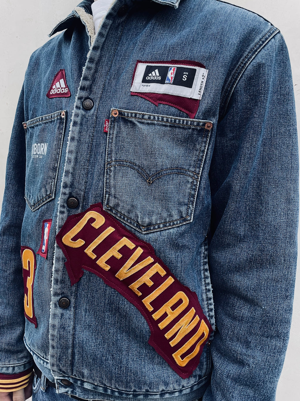 Giacca Vintage Levi's x Adidas NBA LeBron James Custom - R3BORN
