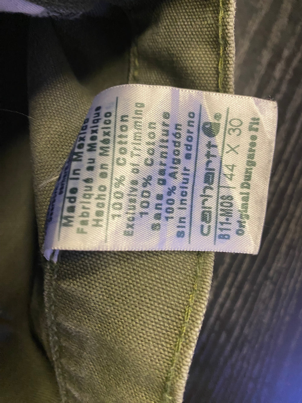 Jeans Baggy Carhartt Carpenter Custom Cachi Uomo M | R3BORN