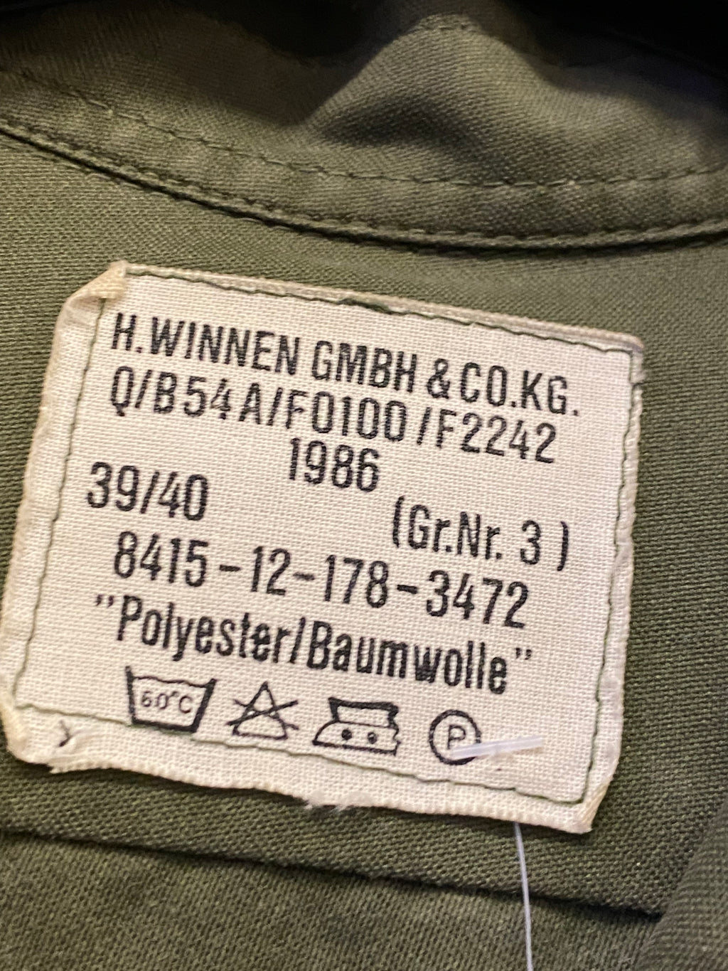 Giacca vintage milizia tedesca anni 80 Custom - uomo L | R3BORN