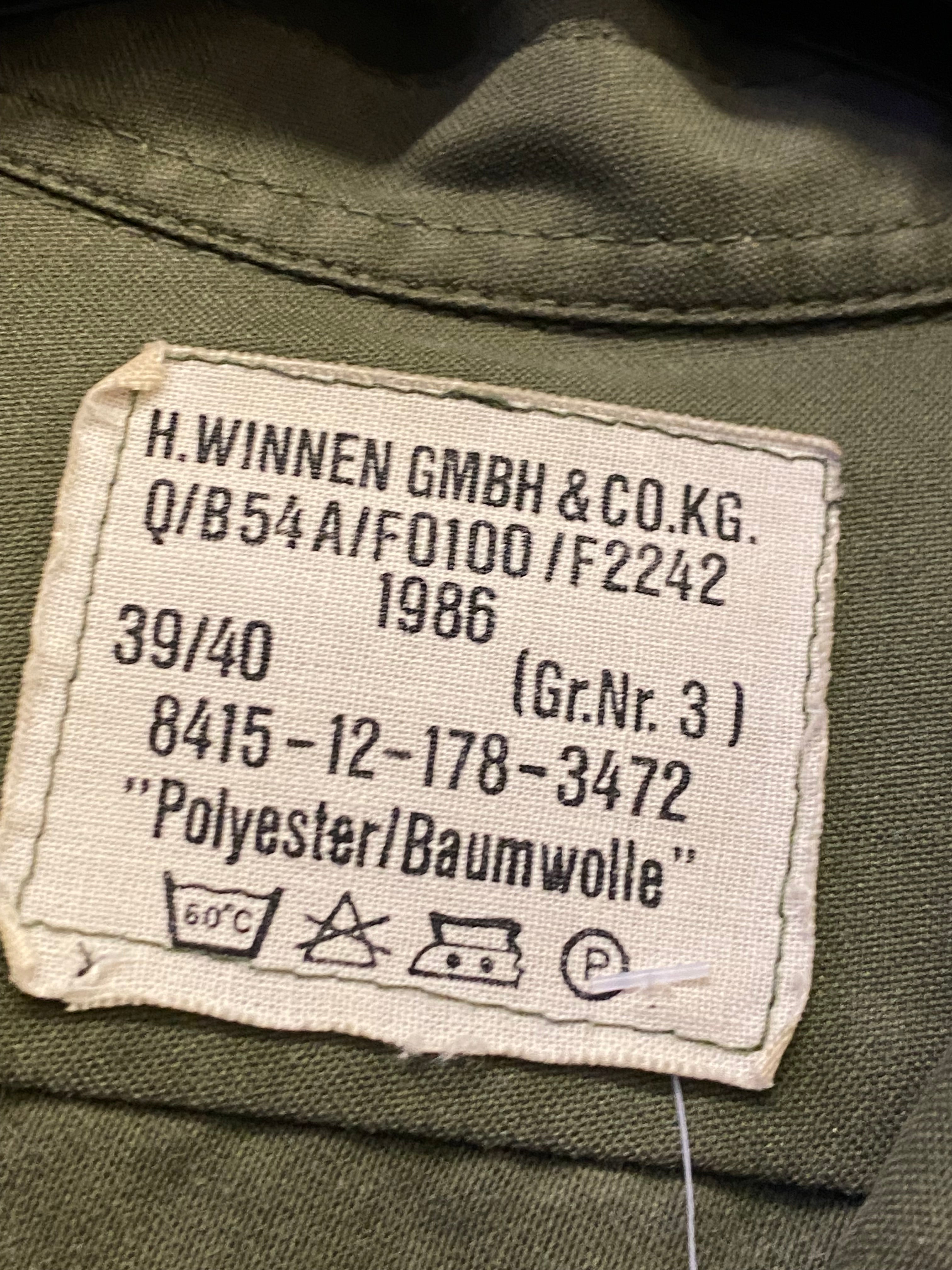 Giacca vintage milizia tedesca anni 80 Custom - uomo L | R3BORN