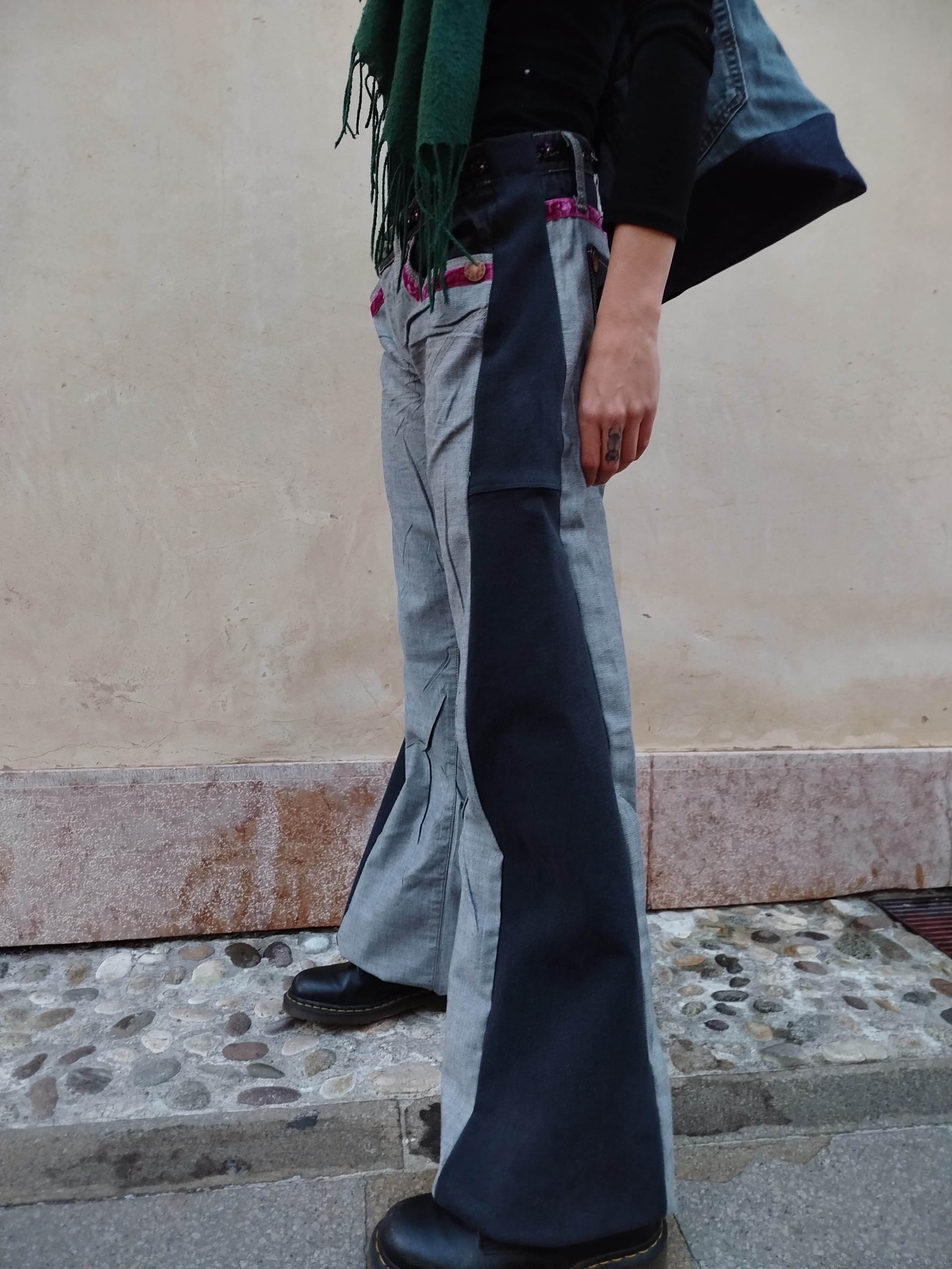 Jeans flare Y2K Sexy Woman Custom - donna L | R3BORN