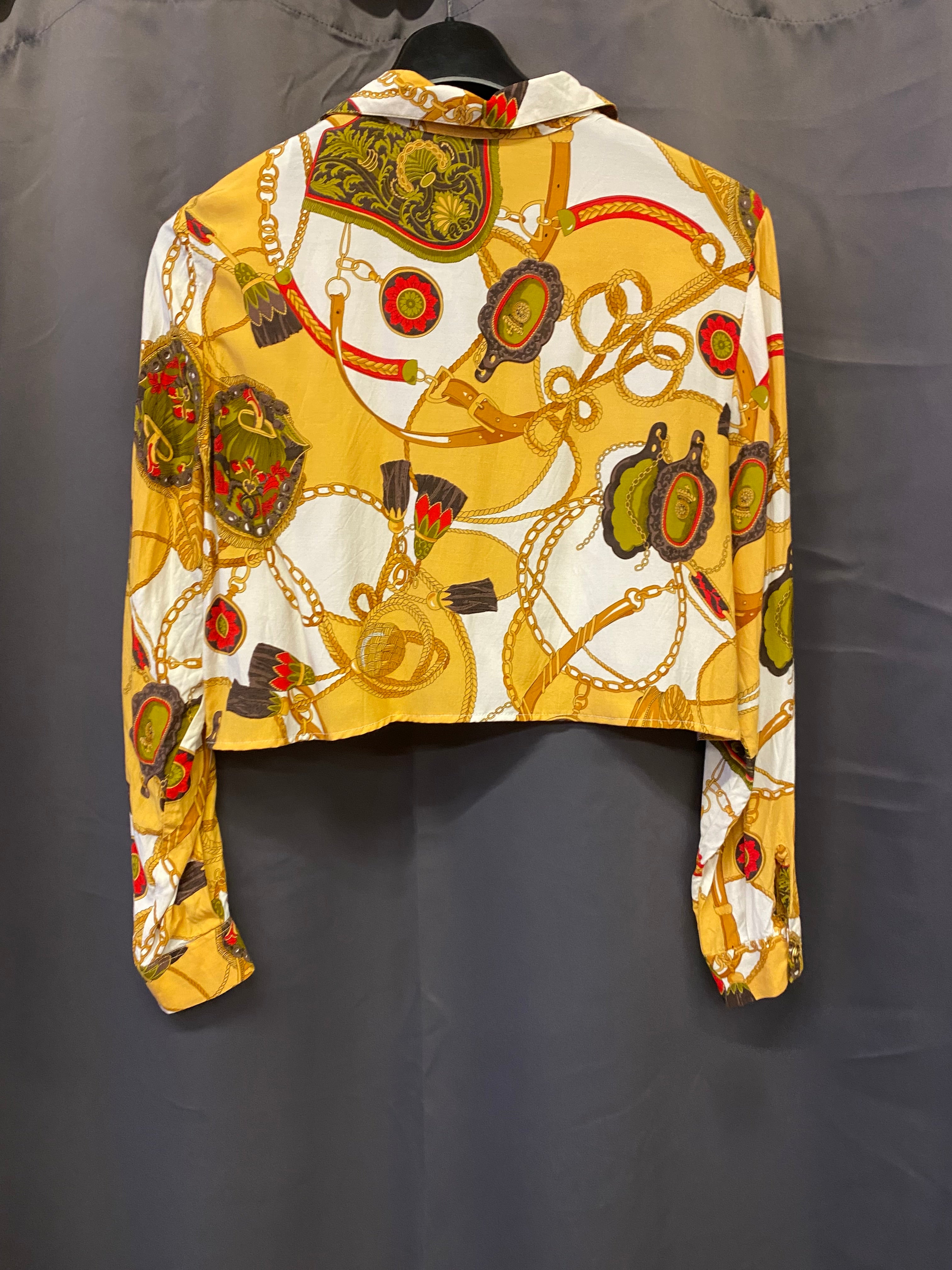 The Legend Custom Baroque Vintage Crop Shirt - Women's Large | R3BORN