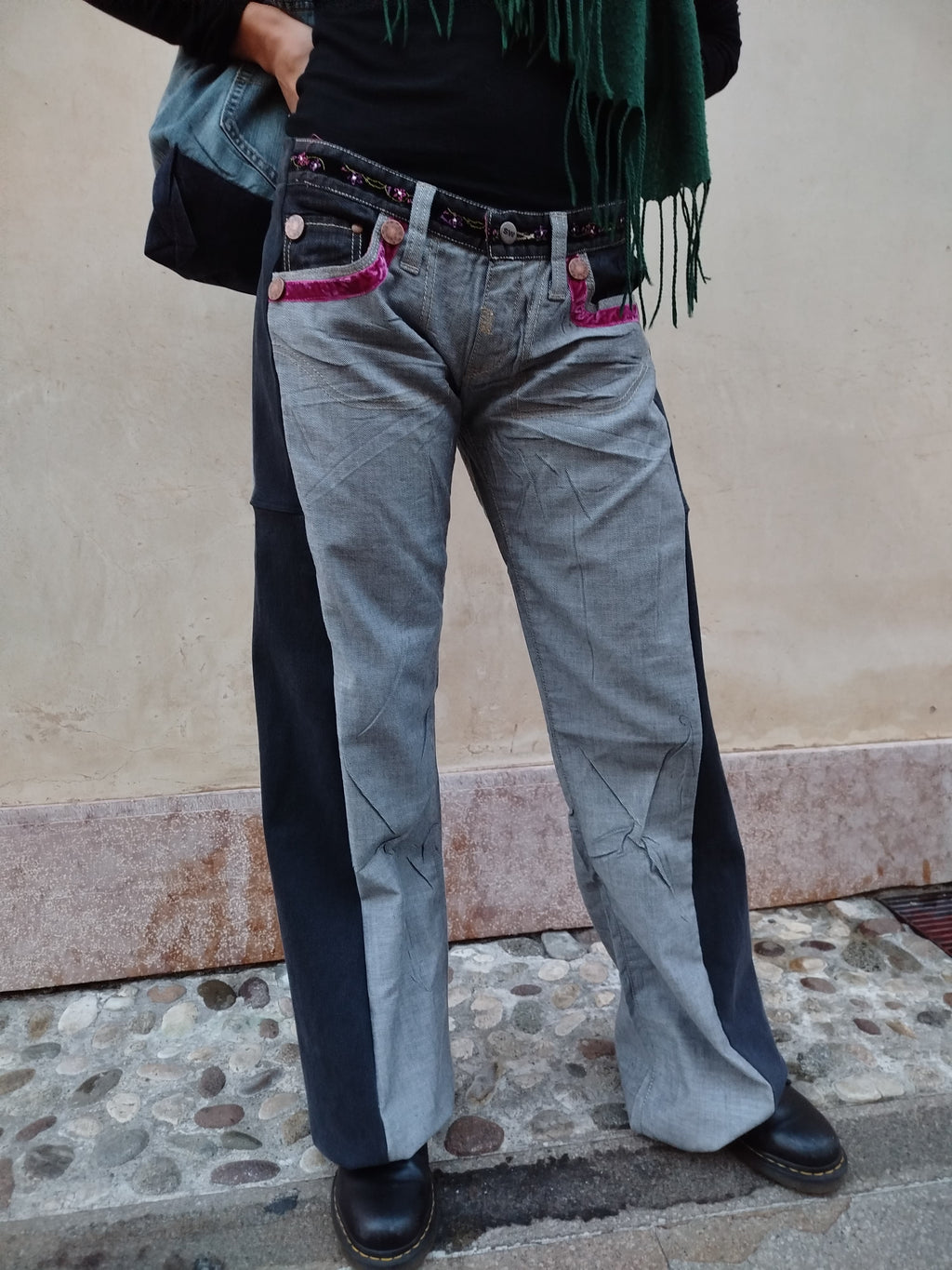 Jeans flare Y2K Sexy Woman Custom - donna L | R3BORN