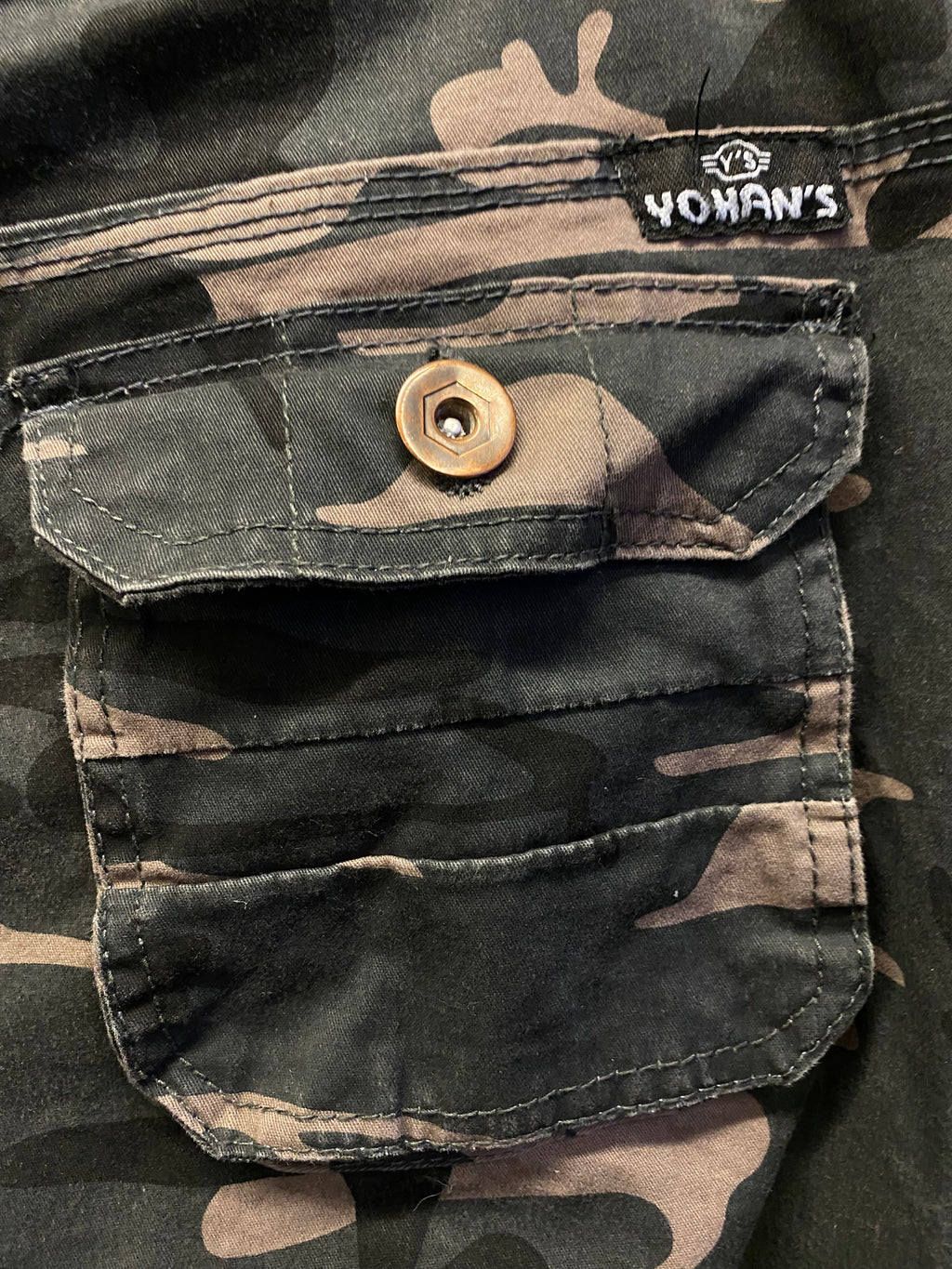 Pantaloni Flare mimetici Yohan’s Custom - uomo XXL | R3BORN