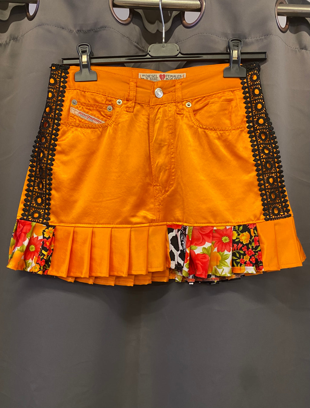 Diesel Y2K Custom Ruffle Mini Skirt - Size S | R3BORN