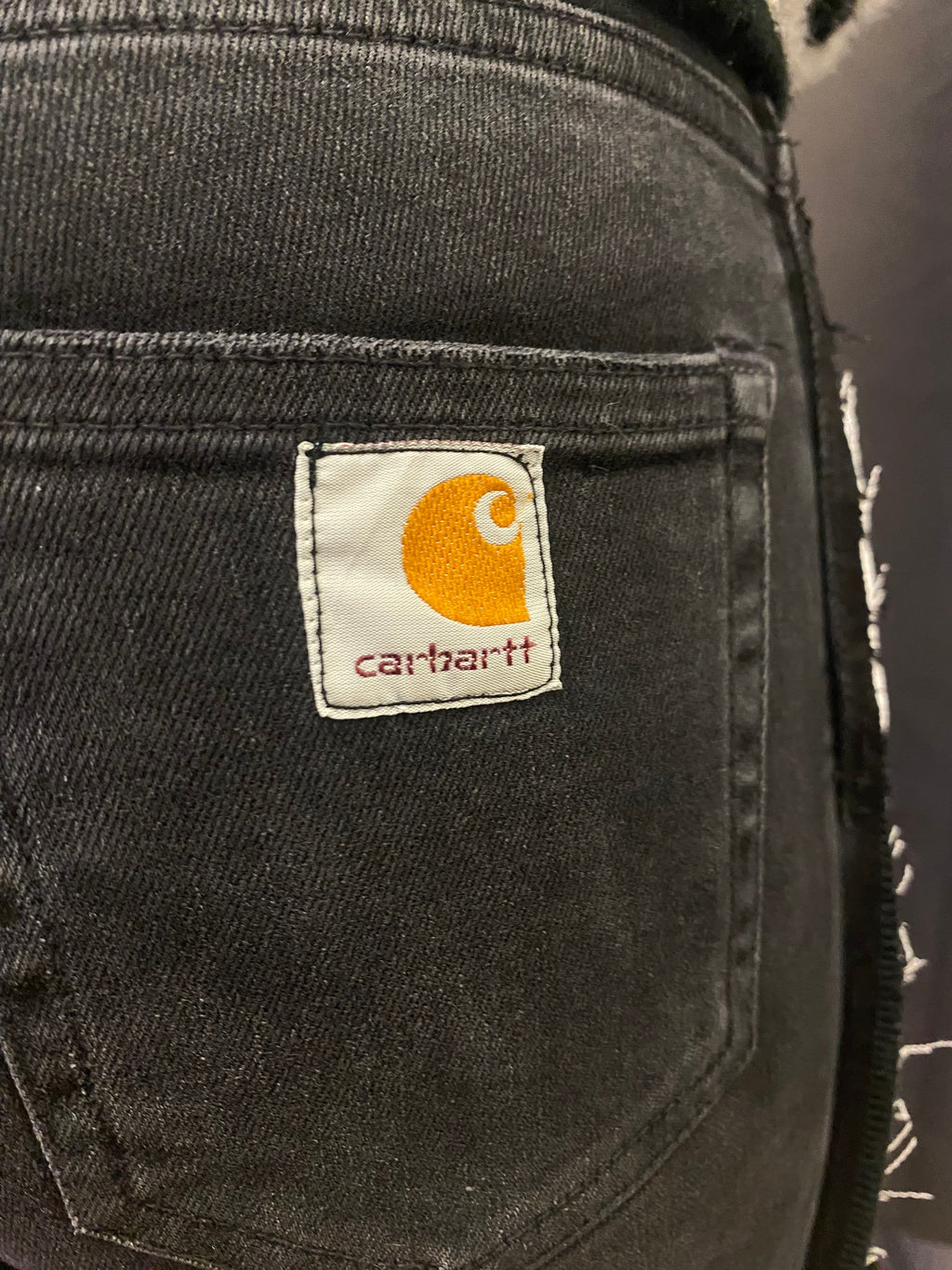 Carhartt Women's Stretch Black Custom Jeans M | R3BORN