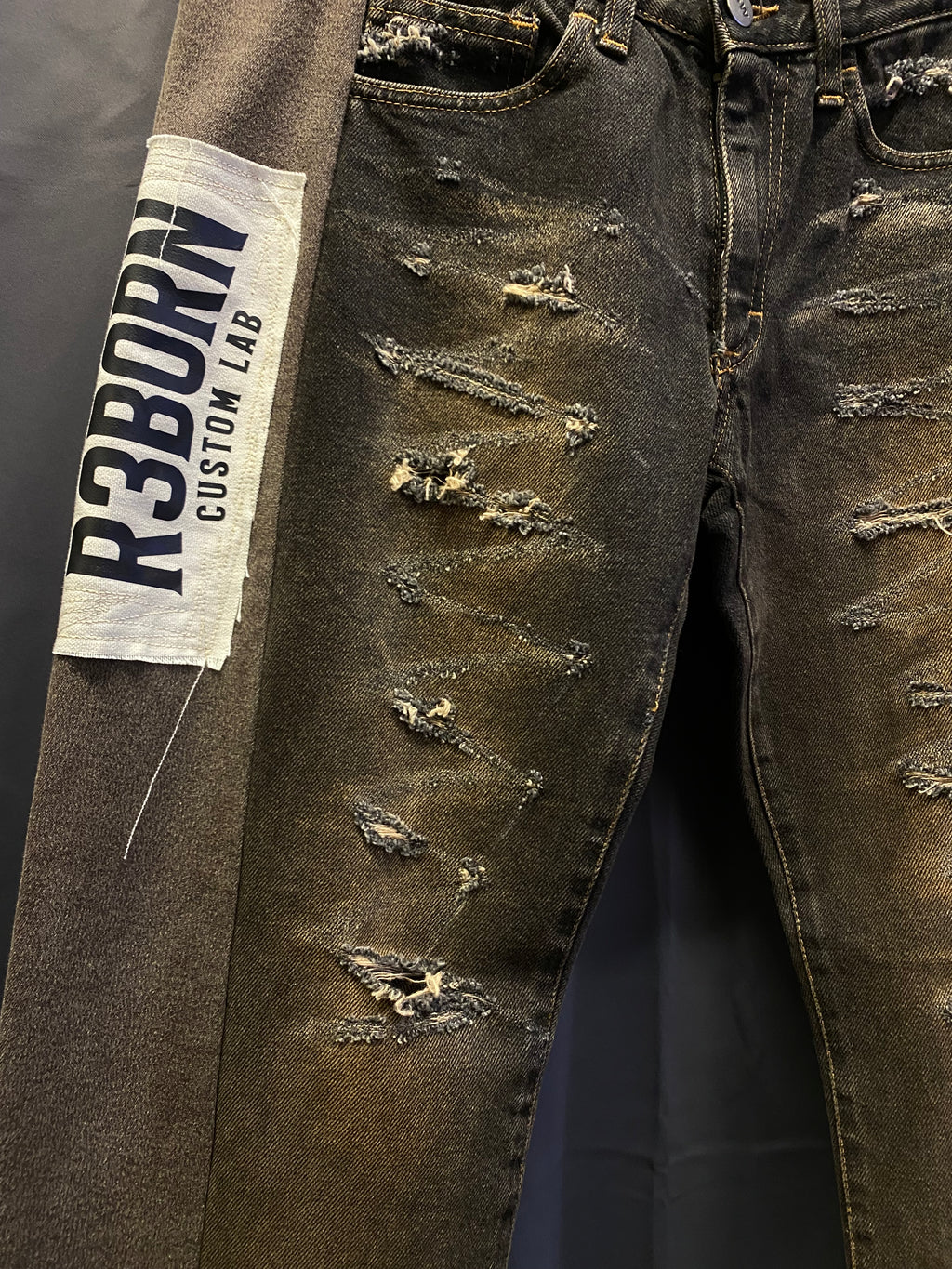 Jeans flare Y2K Sexy Woman Custom - donna L | R3BORN