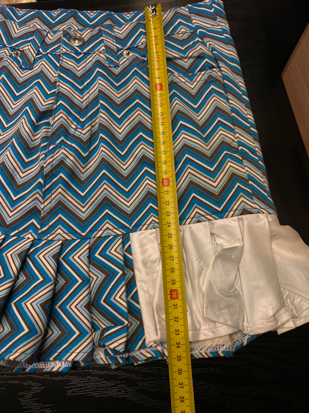 Minigonna Y2K con balze Custom Indian Rose - donna S | R3BORN