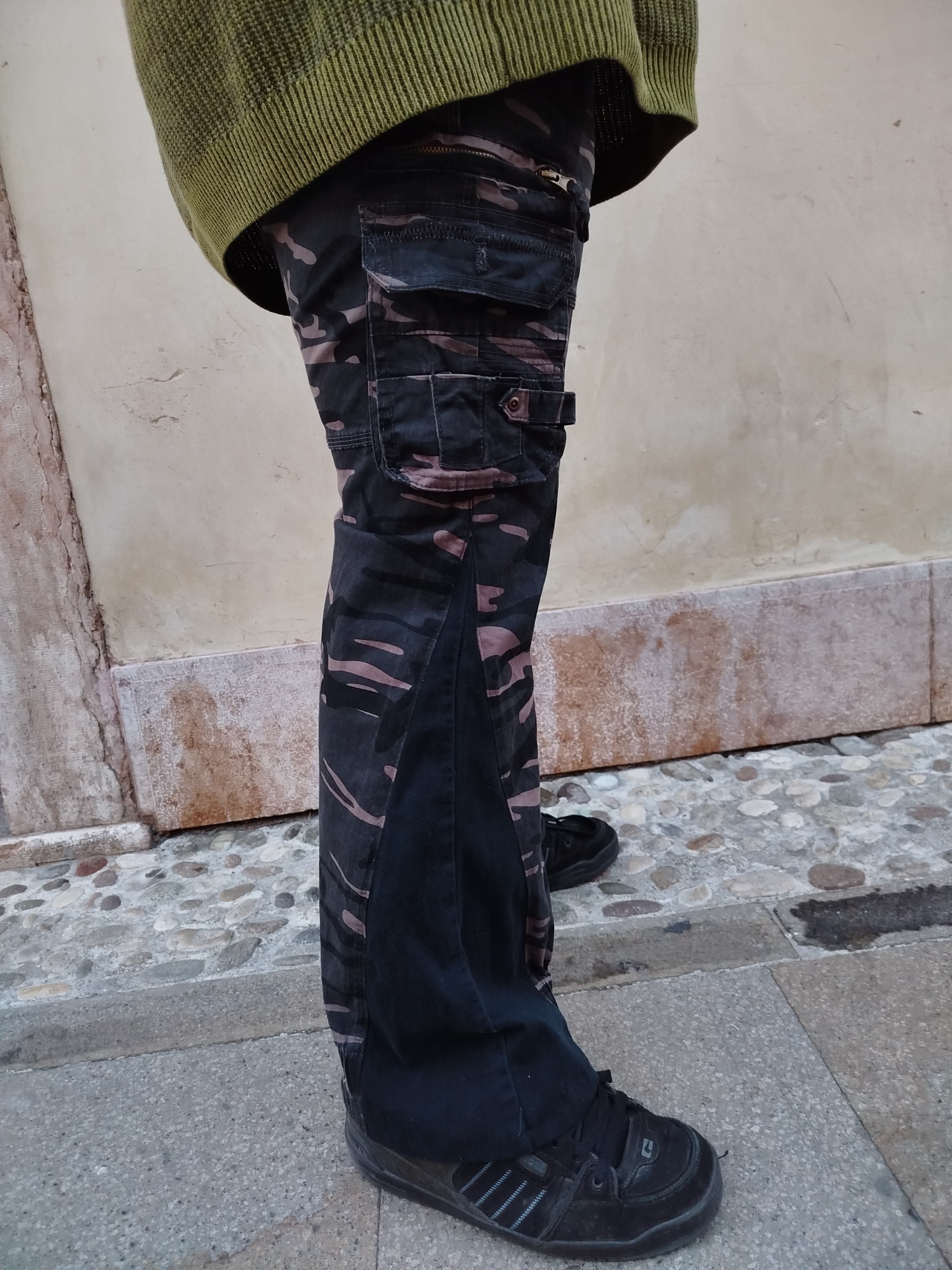 Pantaloni Flare mimetici Yohan’s Custom - uomo XXL | R3BORN