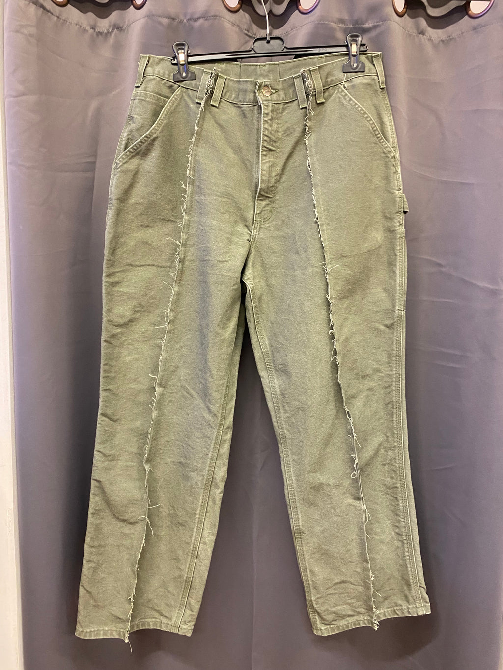 Jeans Baggy Carhartt Carpenter Custom Cachi Uomo M | R3BORN