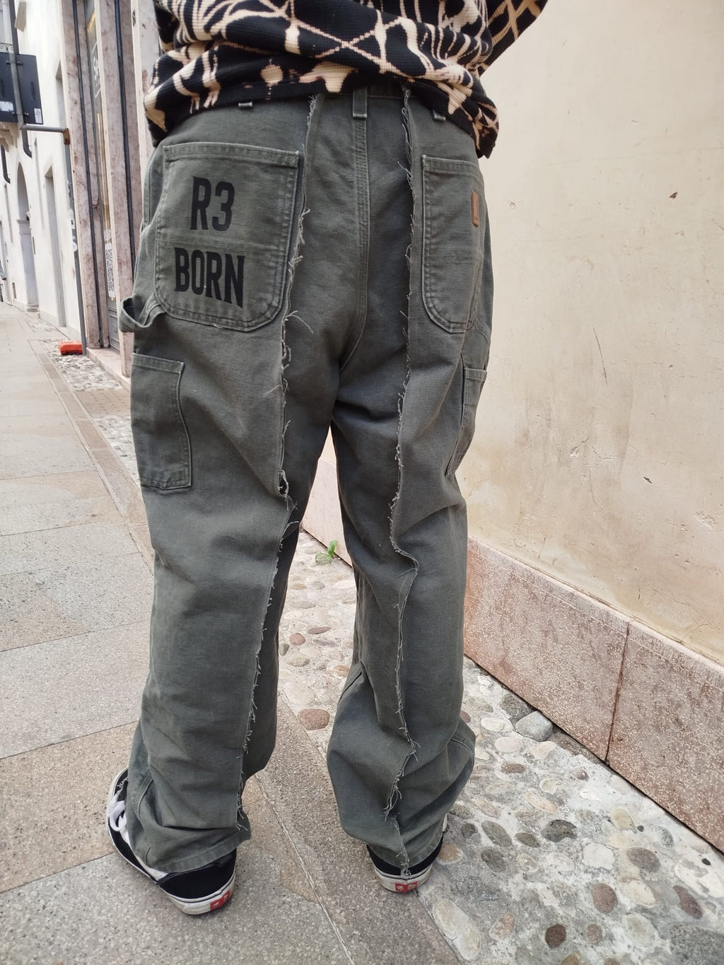 Jeans Baggy Carhartt Carpenter Custom Cachi Uomo M | R3BORN