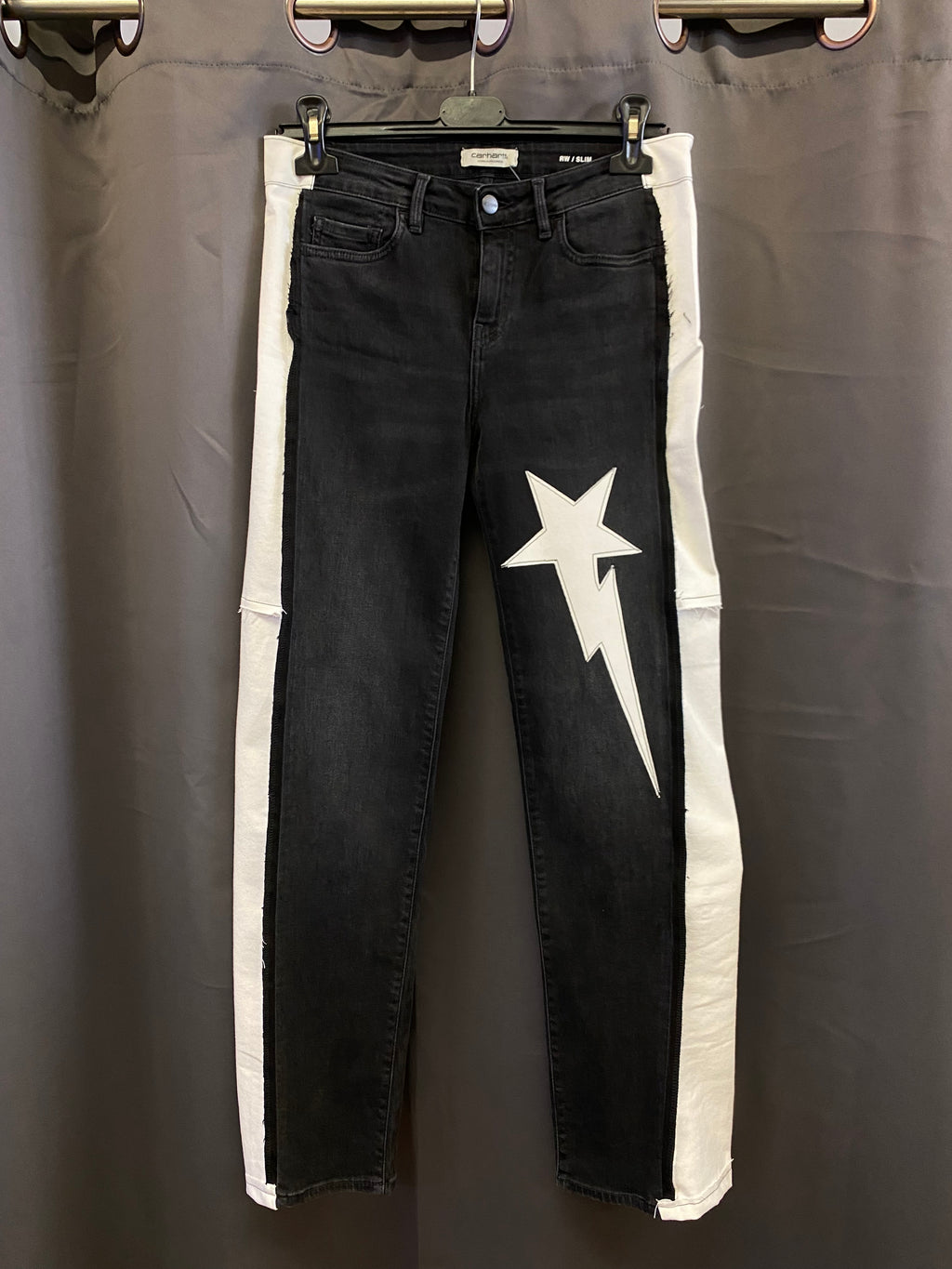 Carhartt Women's Stretch Black Custom Jeans M | R3BORN