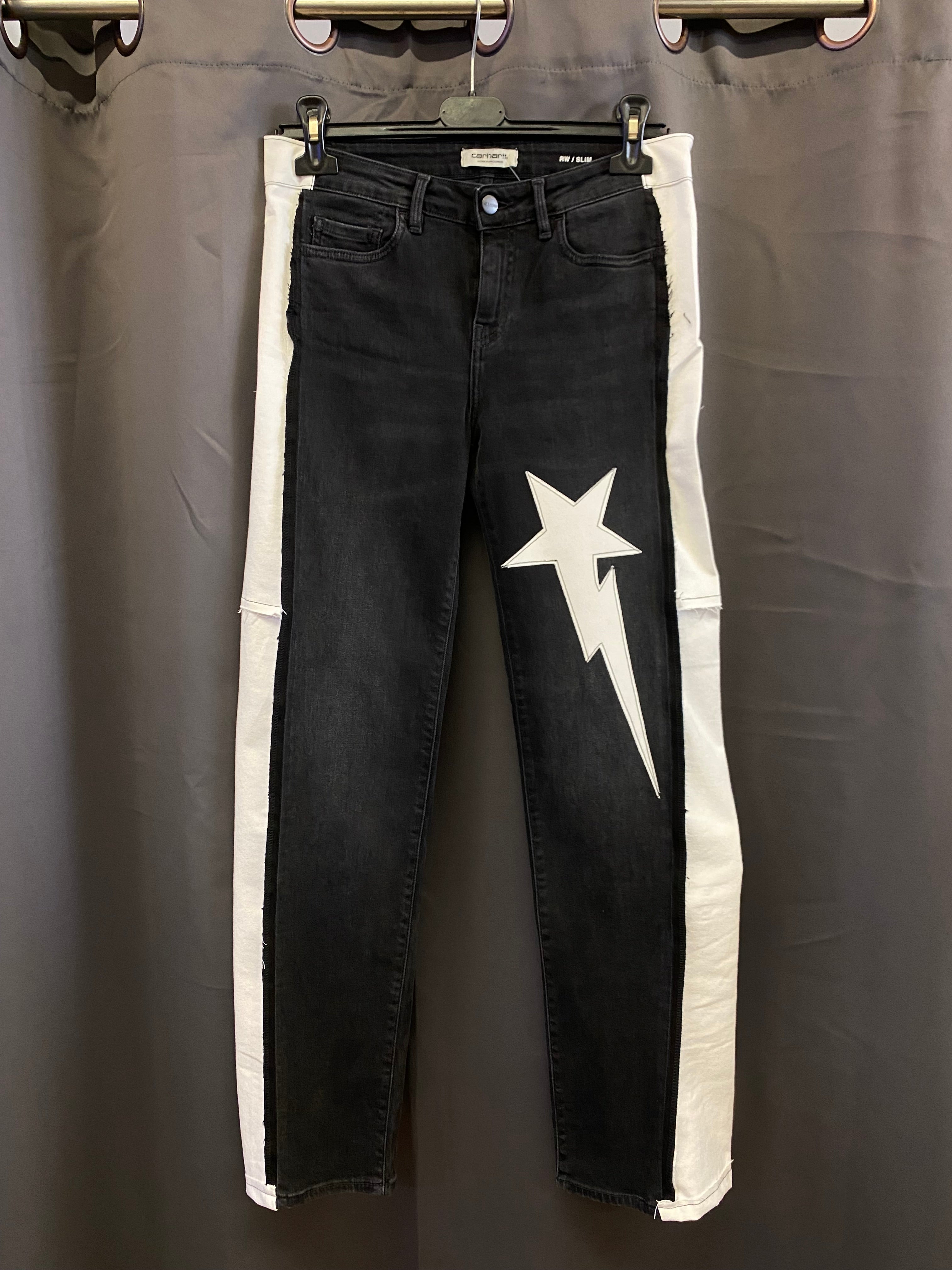 Carhartt Women's Stretch Black Custom Jeans M | R3BORN