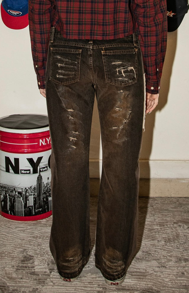 Jeans flare Y2K Sexy Woman Custom - donna L | R3BORN