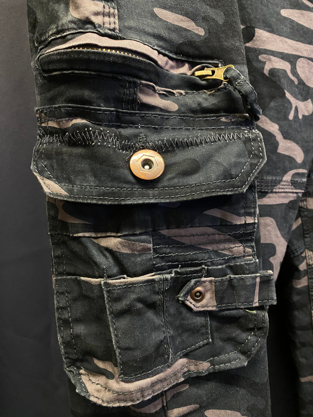 Pantaloni Flare mimetici Yohan’s Custom - uomo XXL | R3BORN