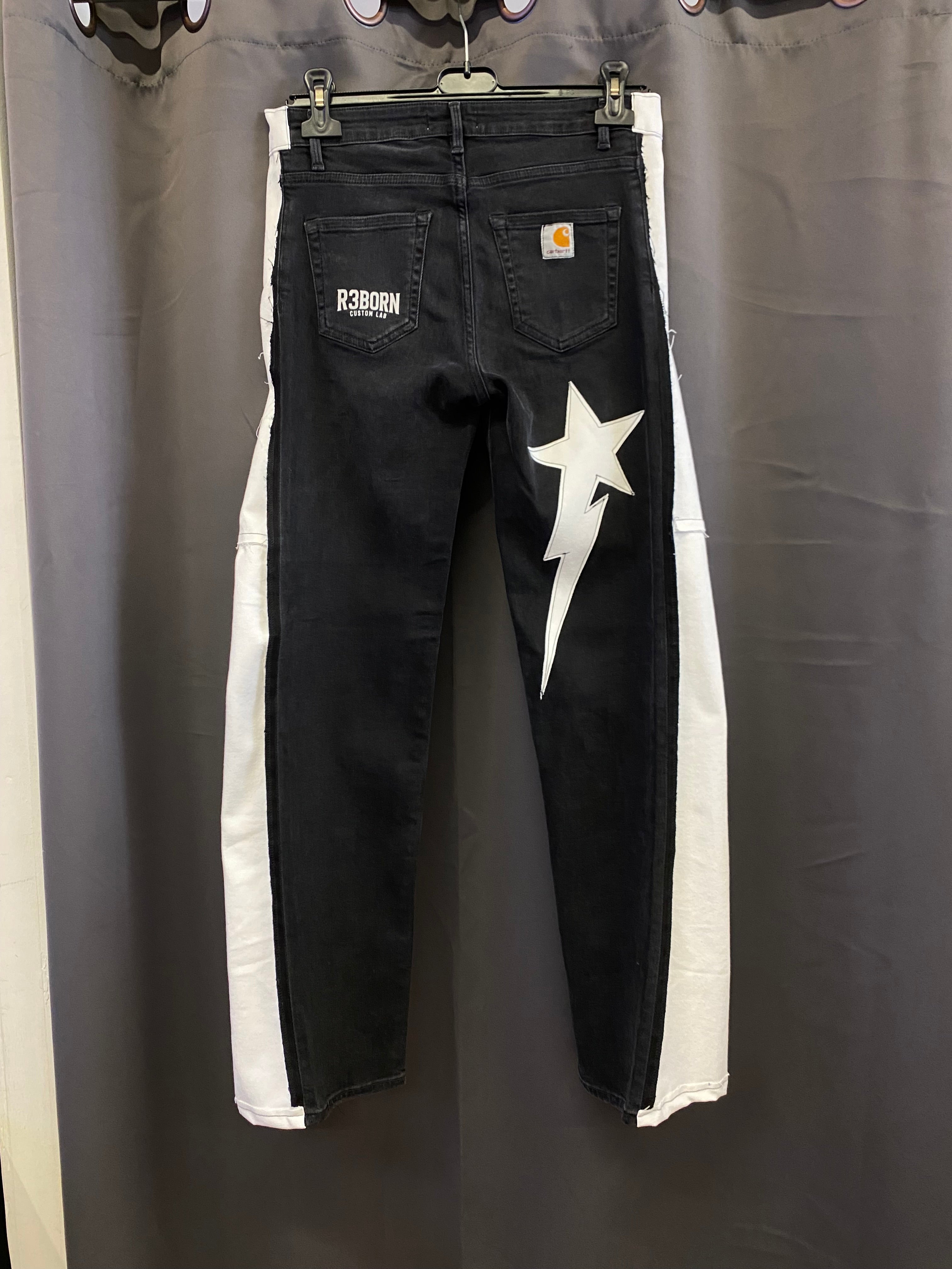 Carhartt Women's Stretch Black Custom Jeans M | R3BORN