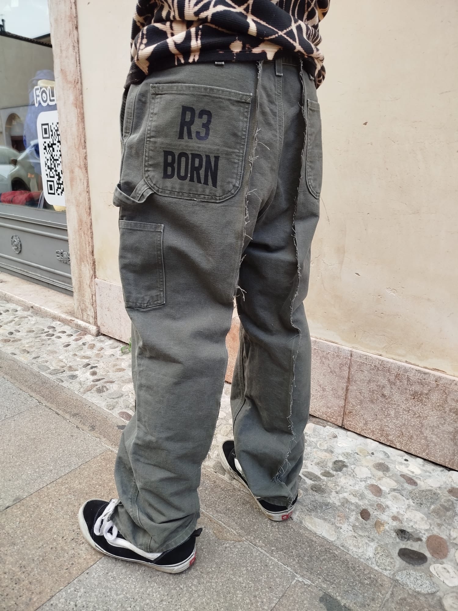 Jeans Baggy Carhartt Carpenter Custom Cachi Uomo M | R3BORN