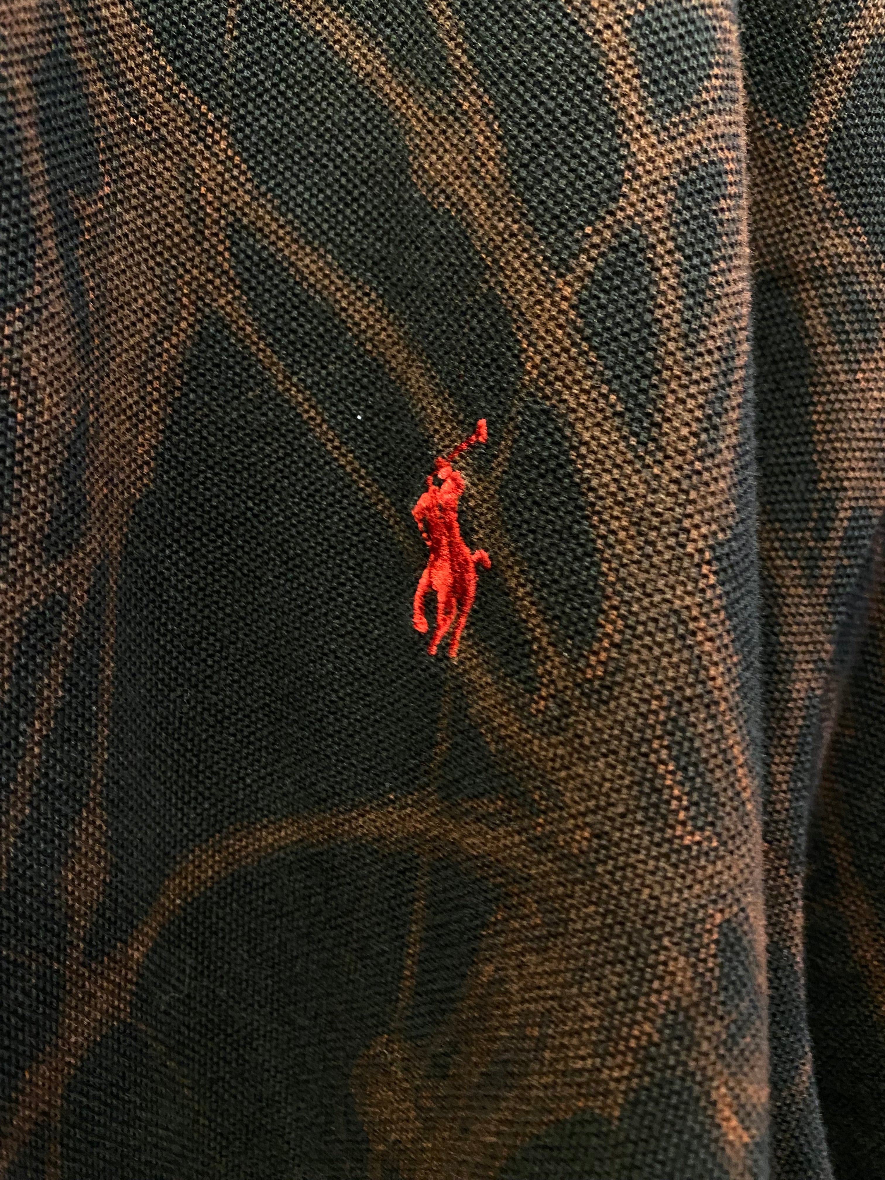 Polo crop Ralph Lauren a maniche lunghe Custom - uomo XXL | R3BORN