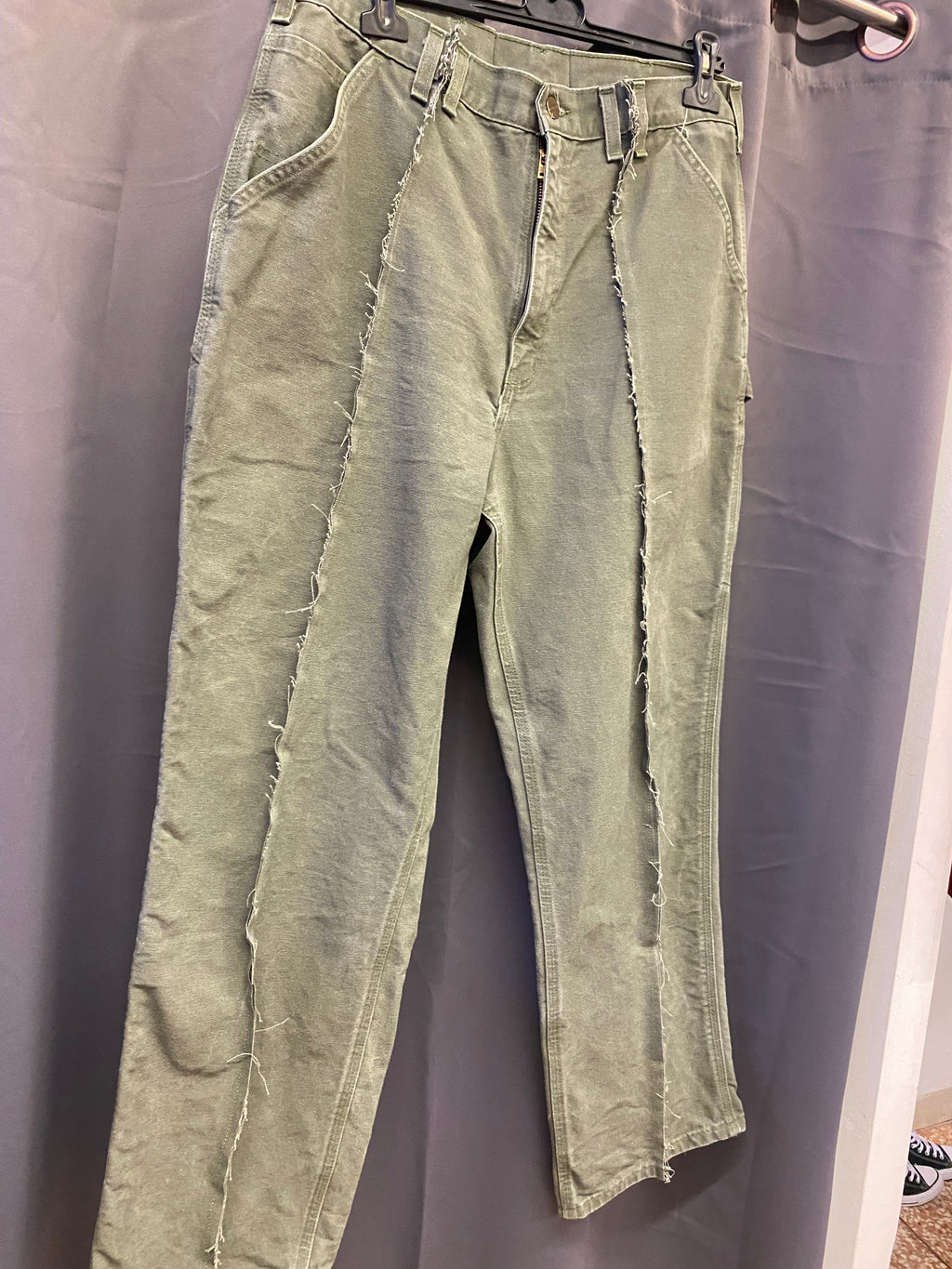 Jeans Baggy Carhartt Carpenter Custom Cachi Uomo M | R3BORN