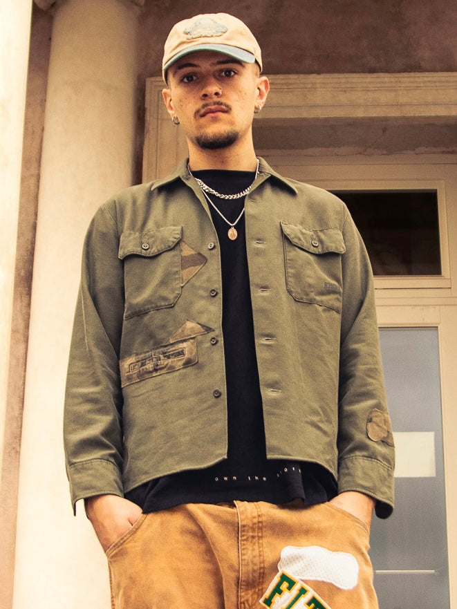 Giacca vintage milizia tedesca anni 80 Custom - uomo L | R3BORN