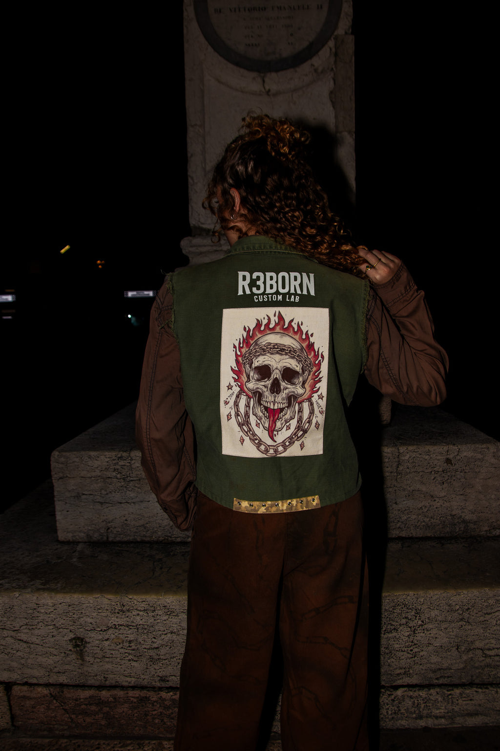 Vintage French Military Custom Vest from the 1980s - Size Medium | R3BORN