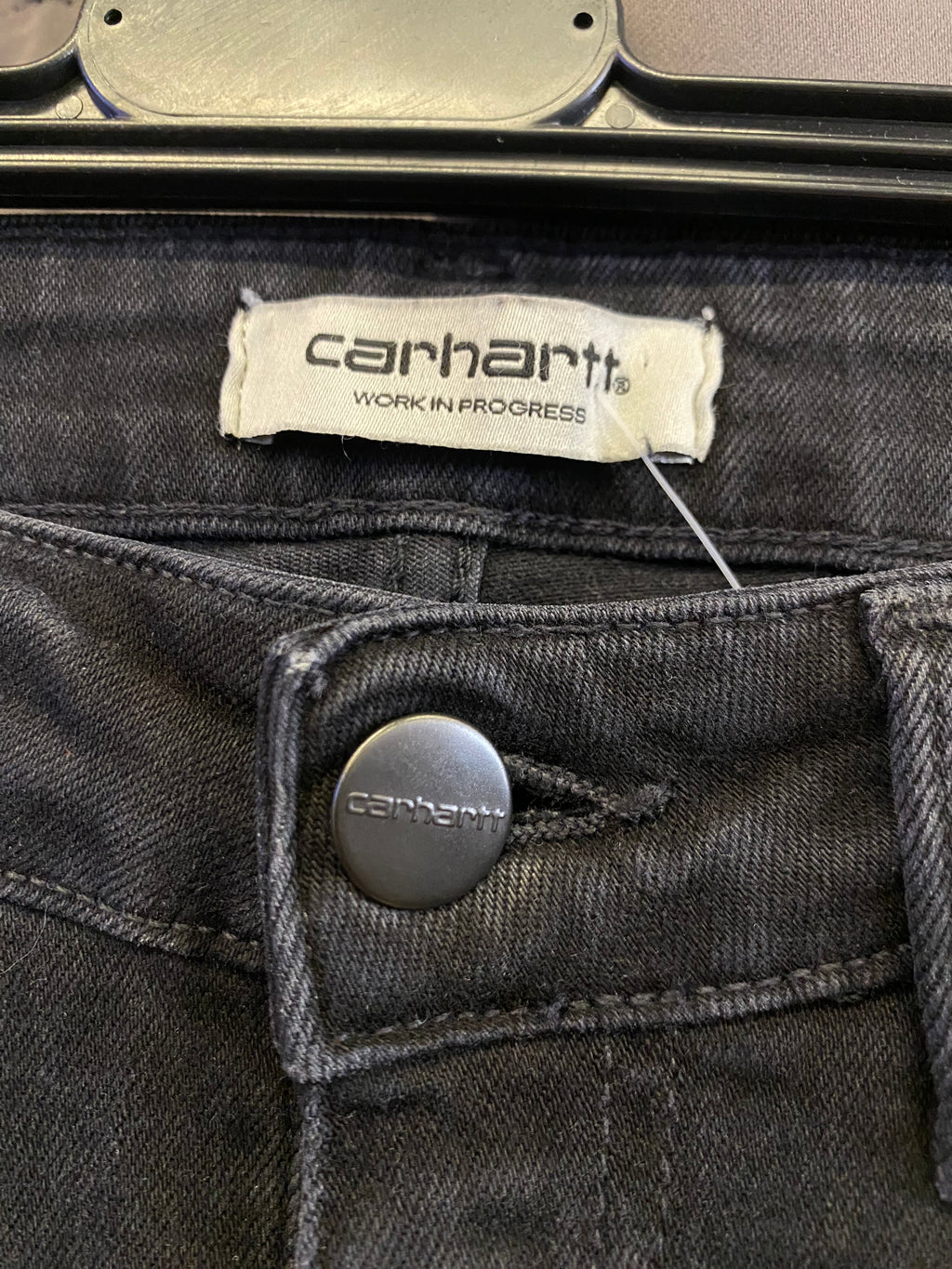Carhartt Women's Stretch Black Custom Jeans M | R3BORN