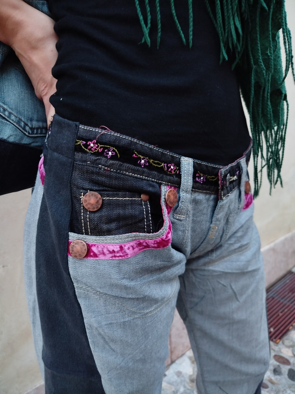 Jeans flare Y2K Sexy Woman Custom - donna L | R3BORN