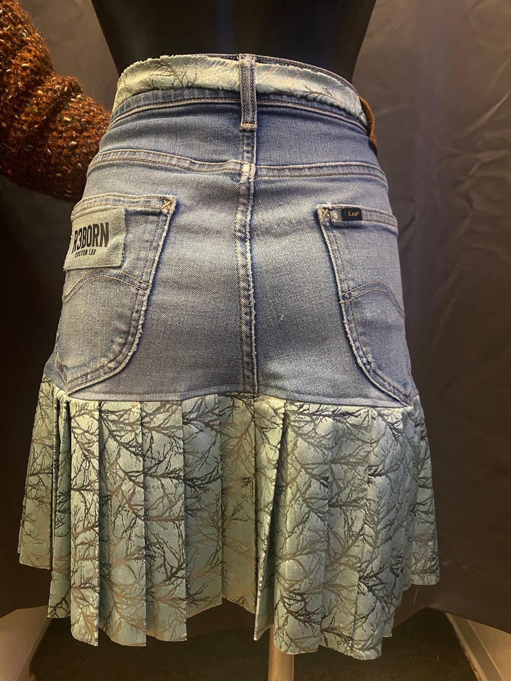 Gonna Lee con balze e cintura abbinata Custom - donna M | R3BORN