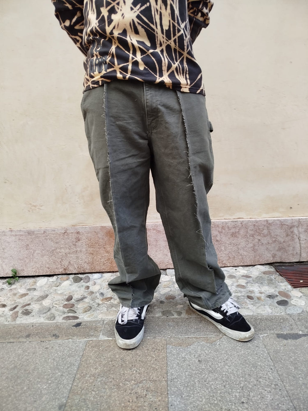 Jeans Baggy Carhartt Carpenter Custom Cachi Uomo M | R3BORN