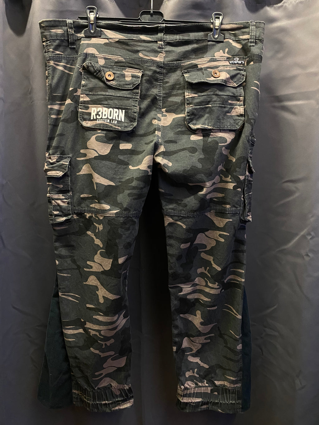 Pantaloni Flare mimetici Yohan’s Custom - uomo XXL | R3BORN