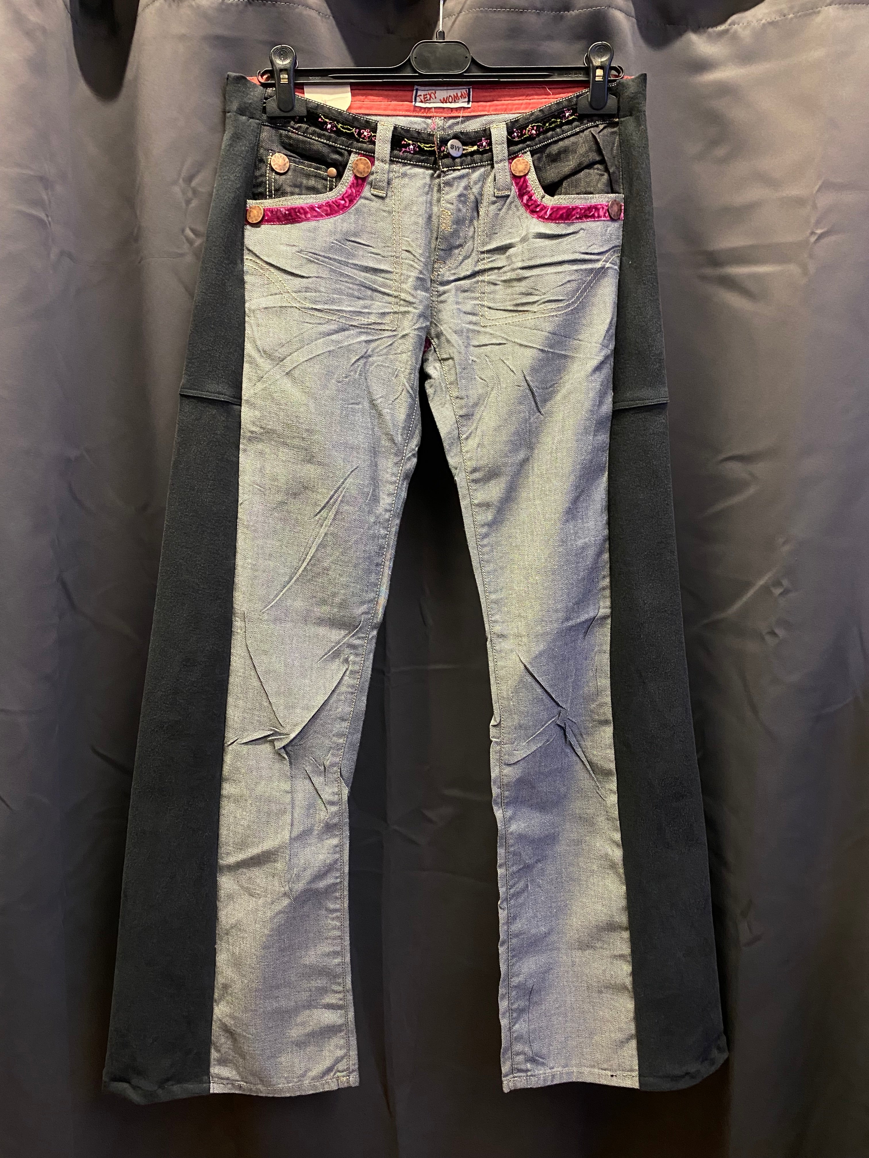 Jeans flare Y2K Sexy Woman Custom - donna L | R3BORN