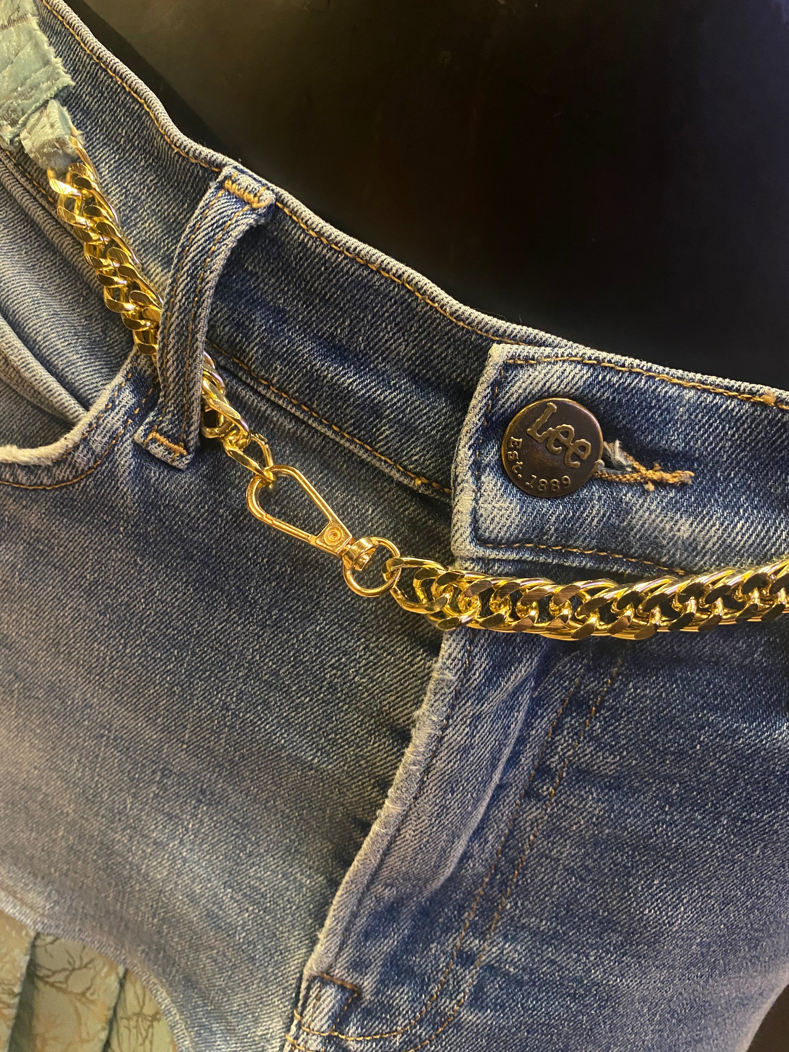 Gonna Lee con balze e cintura abbinata Custom - donna M | R3BORN