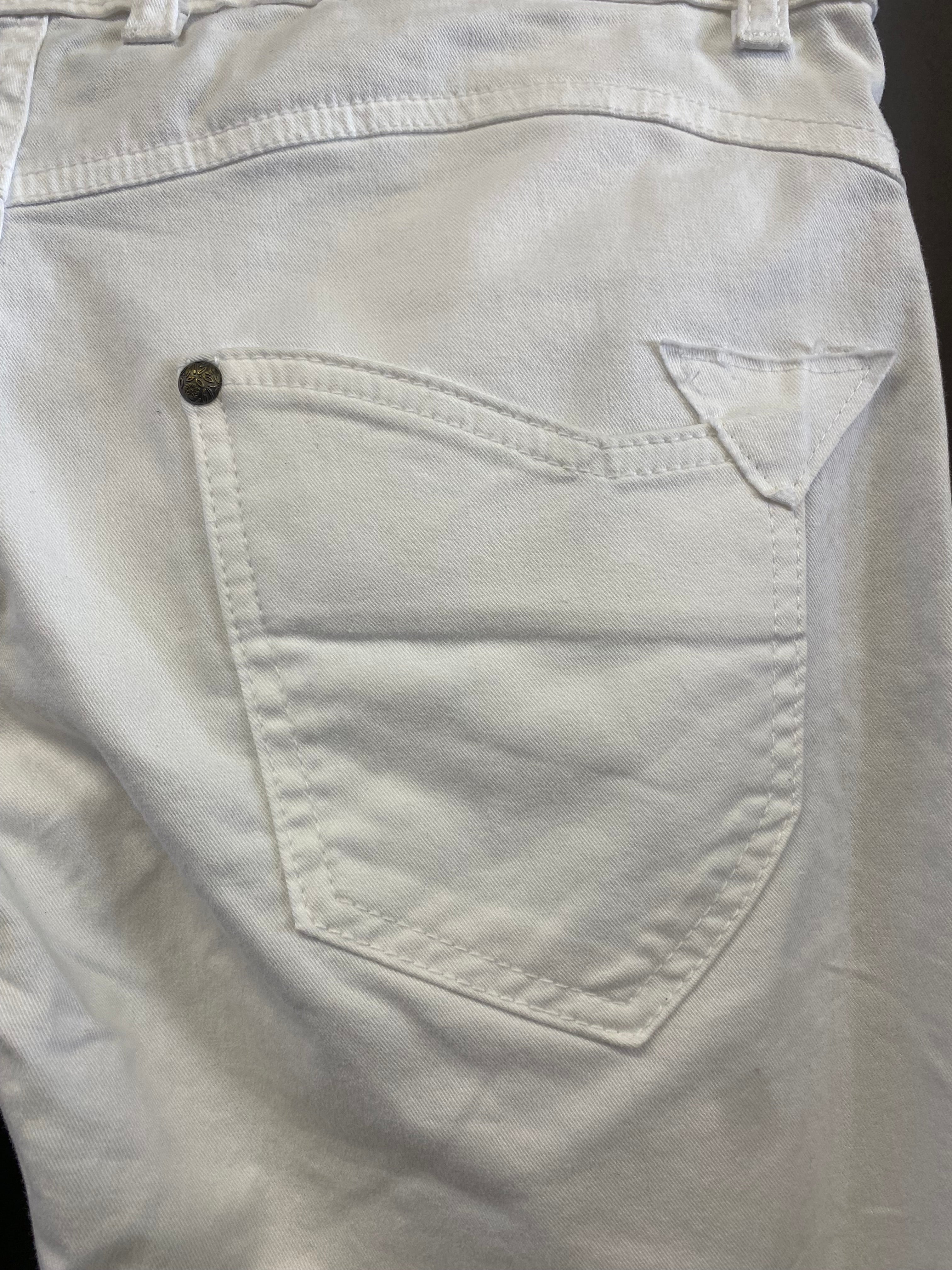 Custom White Salt Warehouse Jeans - Women's Medium | R3BORN