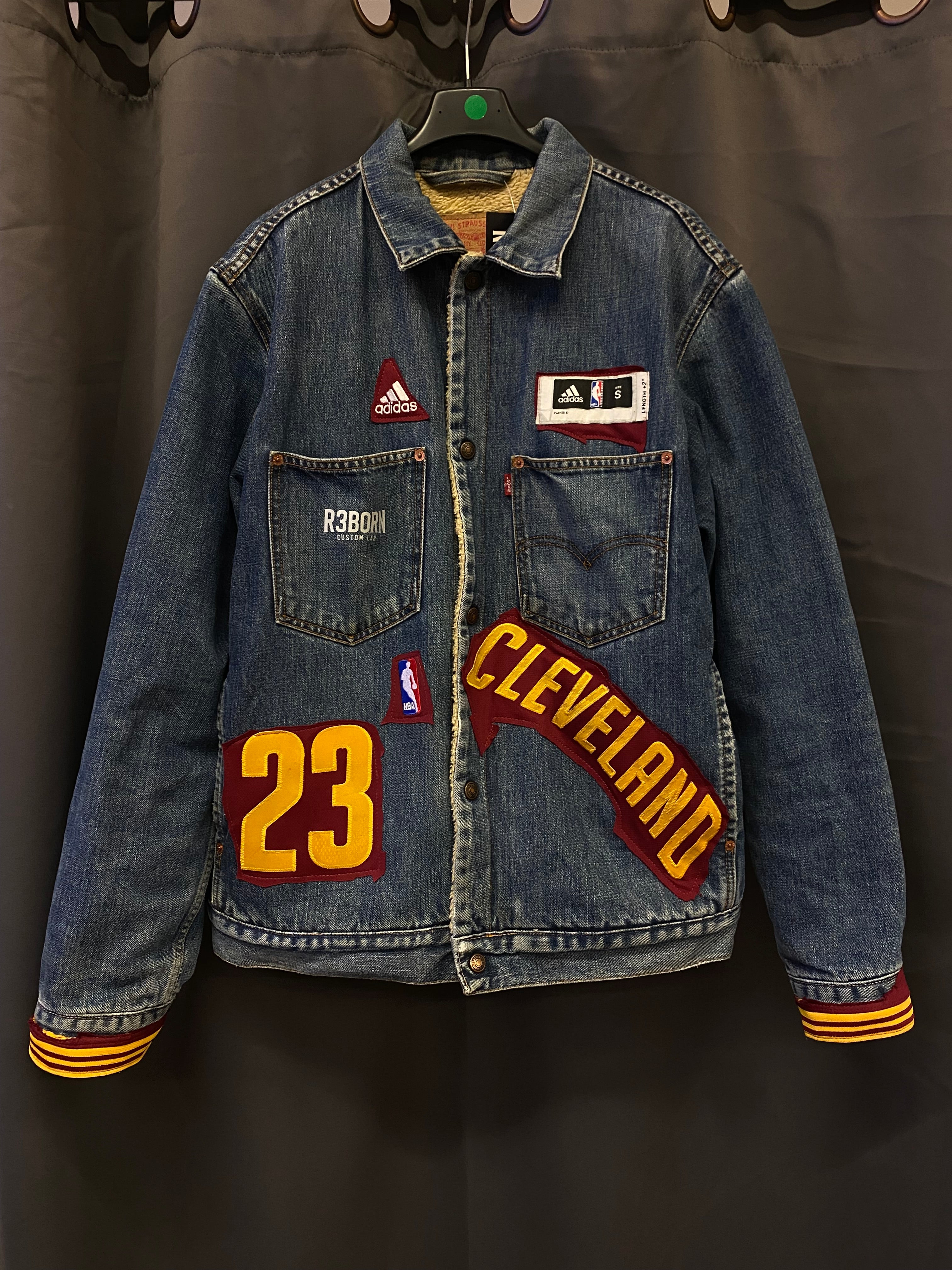 Giacca Vintage Levi's x Adidas NBA LeBron James Custom - R3BORN