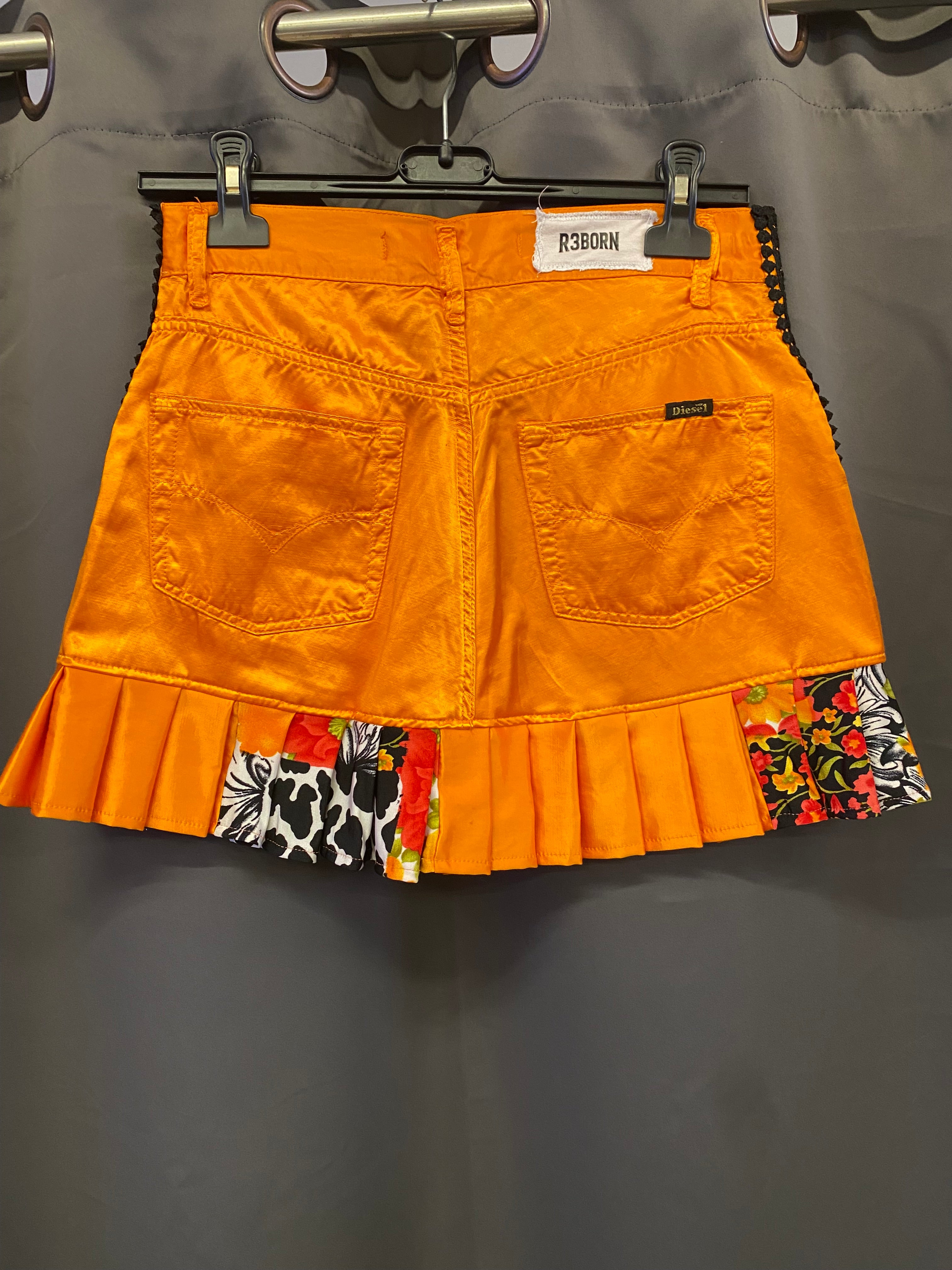 Diesel Y2K Custom Ruffle Mini Skirt - Size S | R3BORN