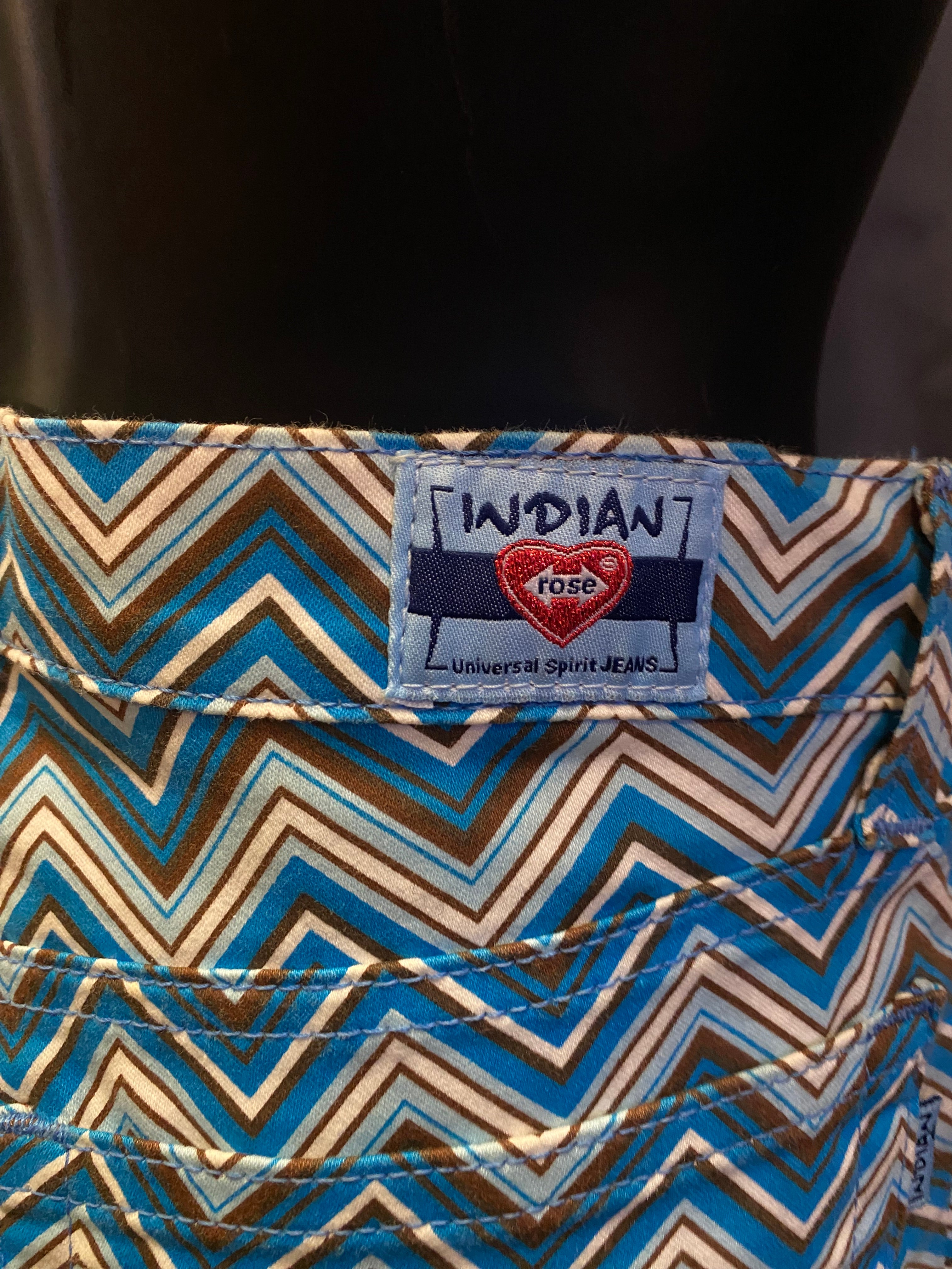 Minigonna Y2K con balze Custom Indian Rose - donna S | R3BORN