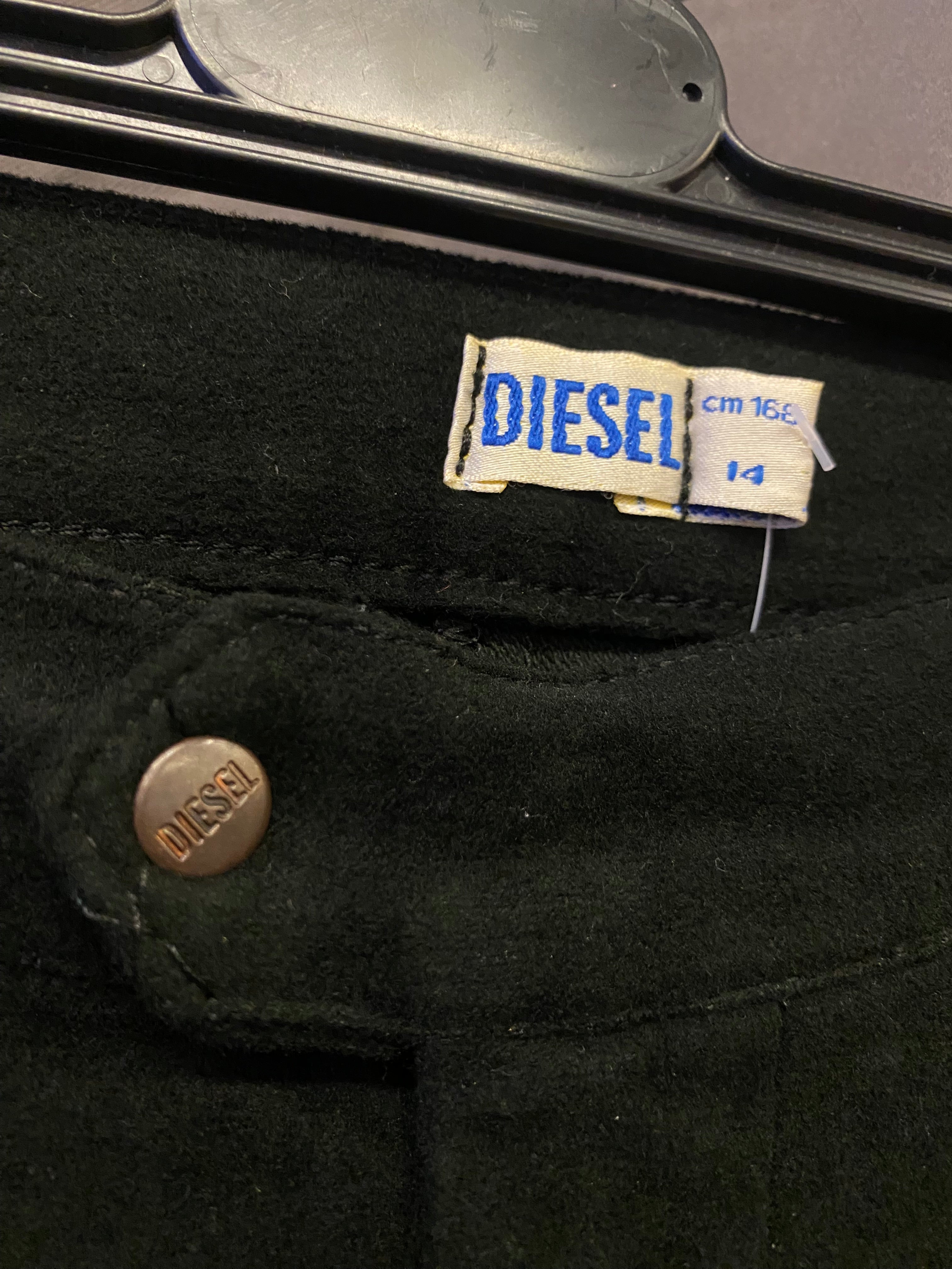 Diesel Custom Y2K Velvet Pants Women's M | R3BORN