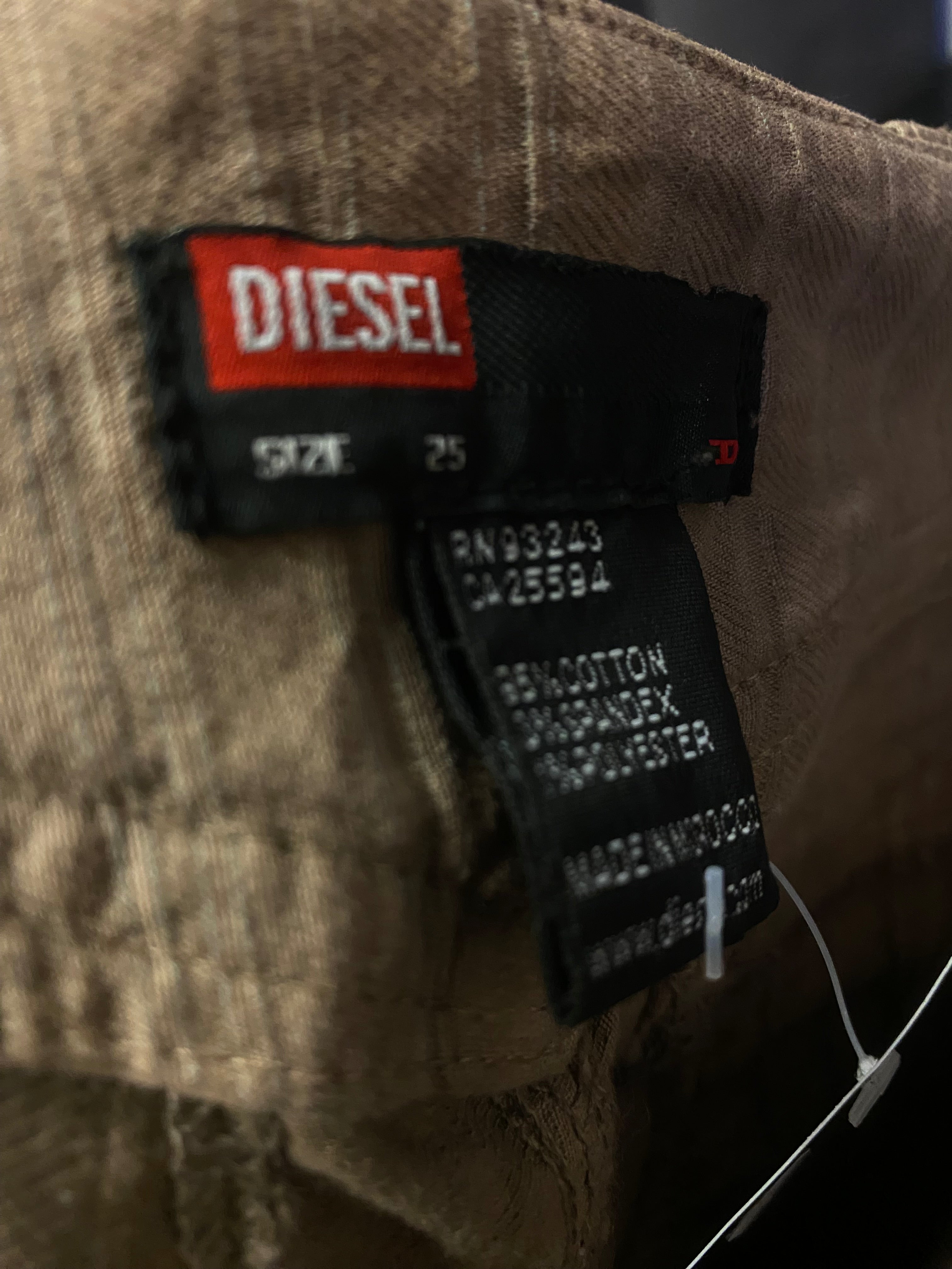 Pantaloni Diesel Y2K a zampa Custom - donna S | R3BORN