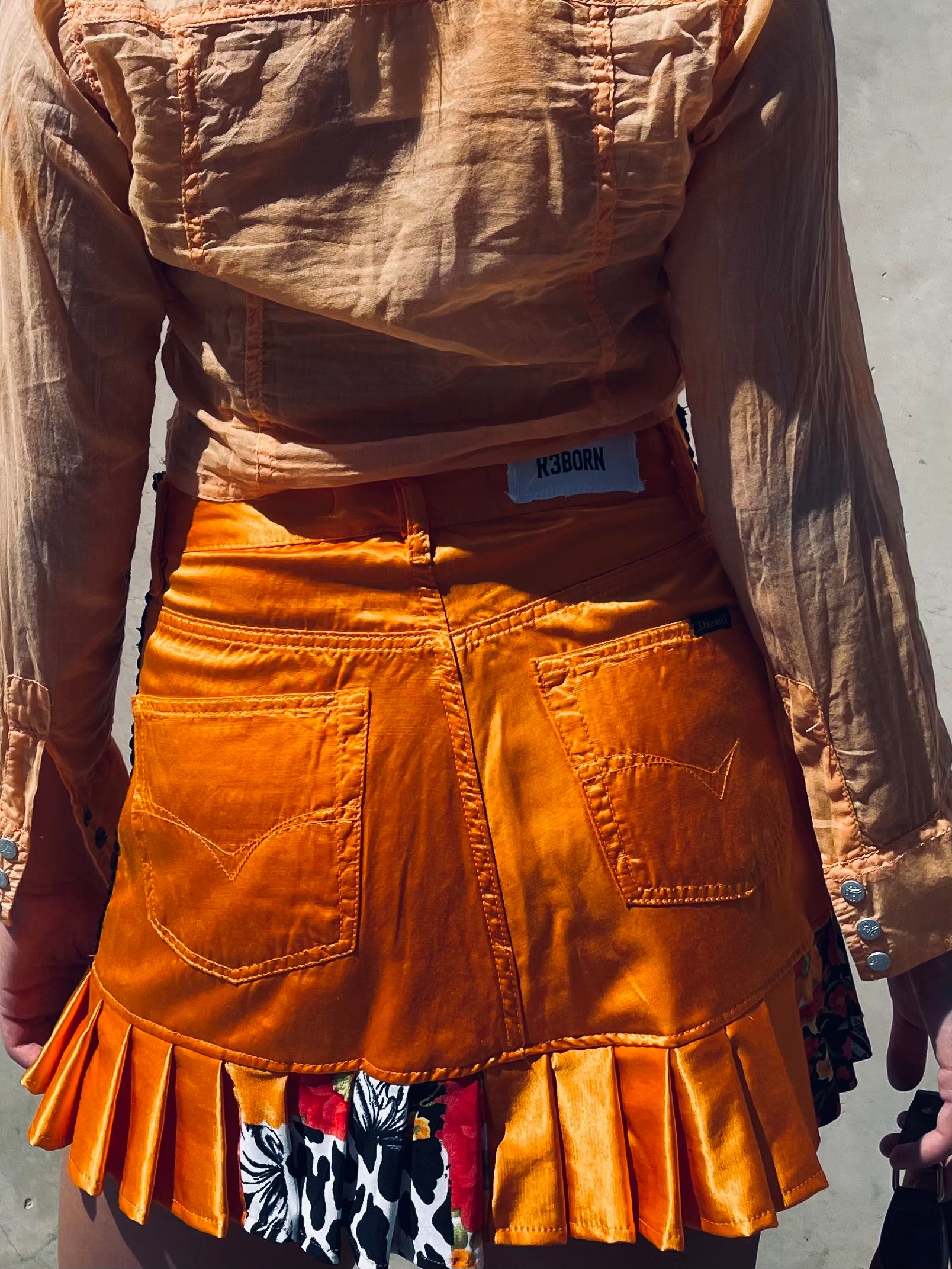 Diesel Y2K Custom Ruffle Mini Skirt - Size S | R3BORN