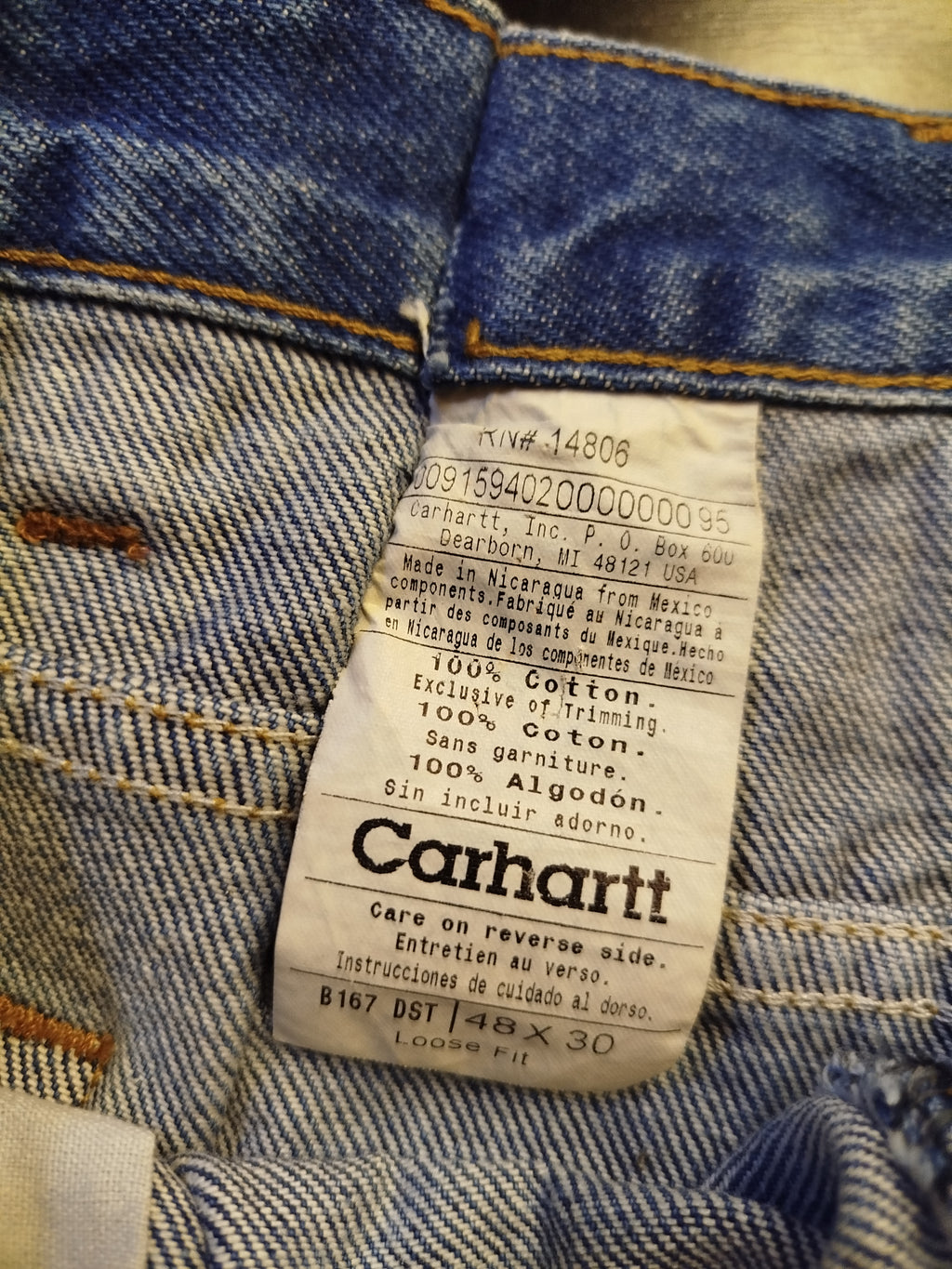 Jeans baggy custom Carhartt - uomo M-L | R3BORN