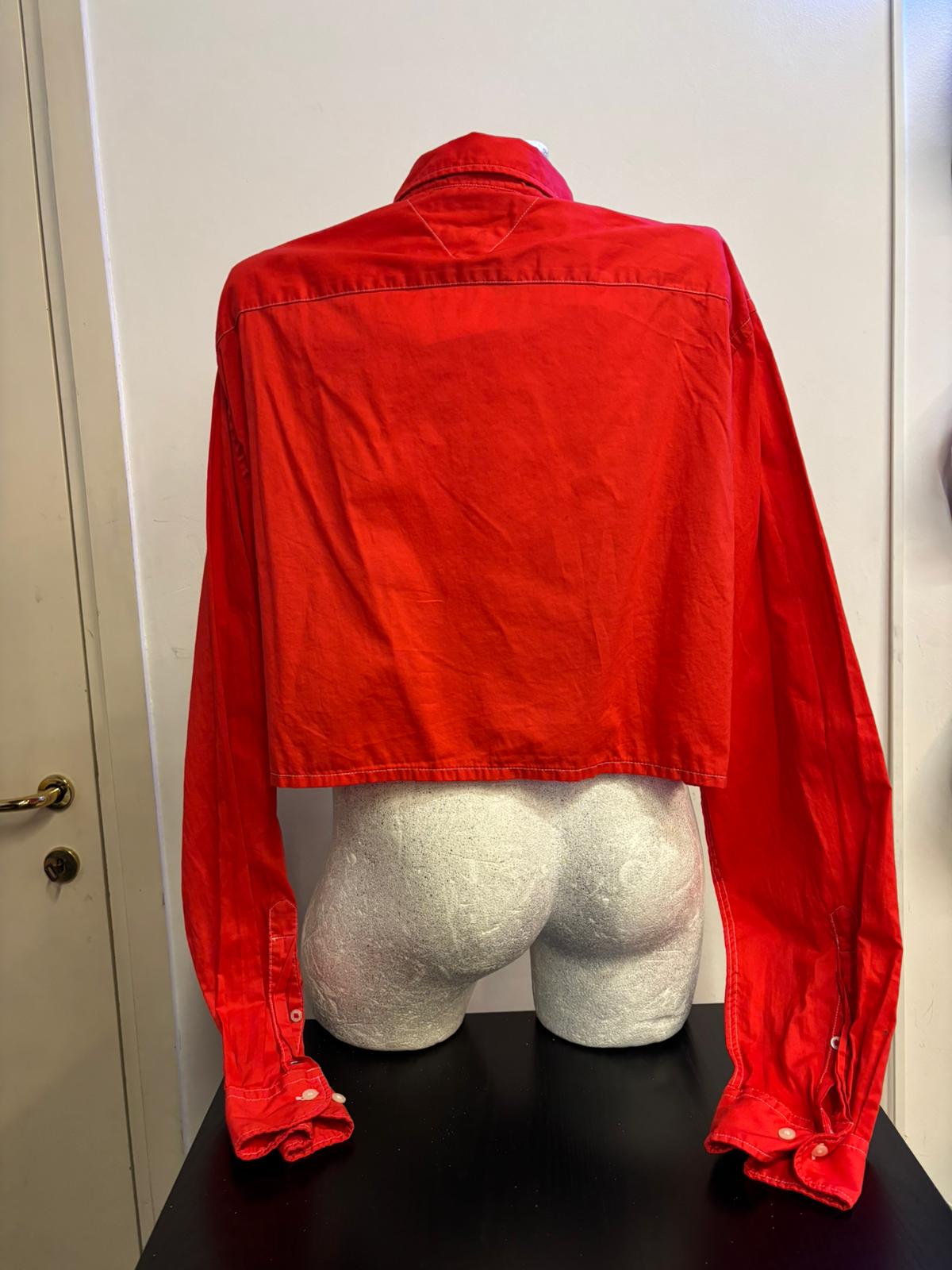 Camicia crop Tommy Hilfiger custom donna (XL) | R3BORN