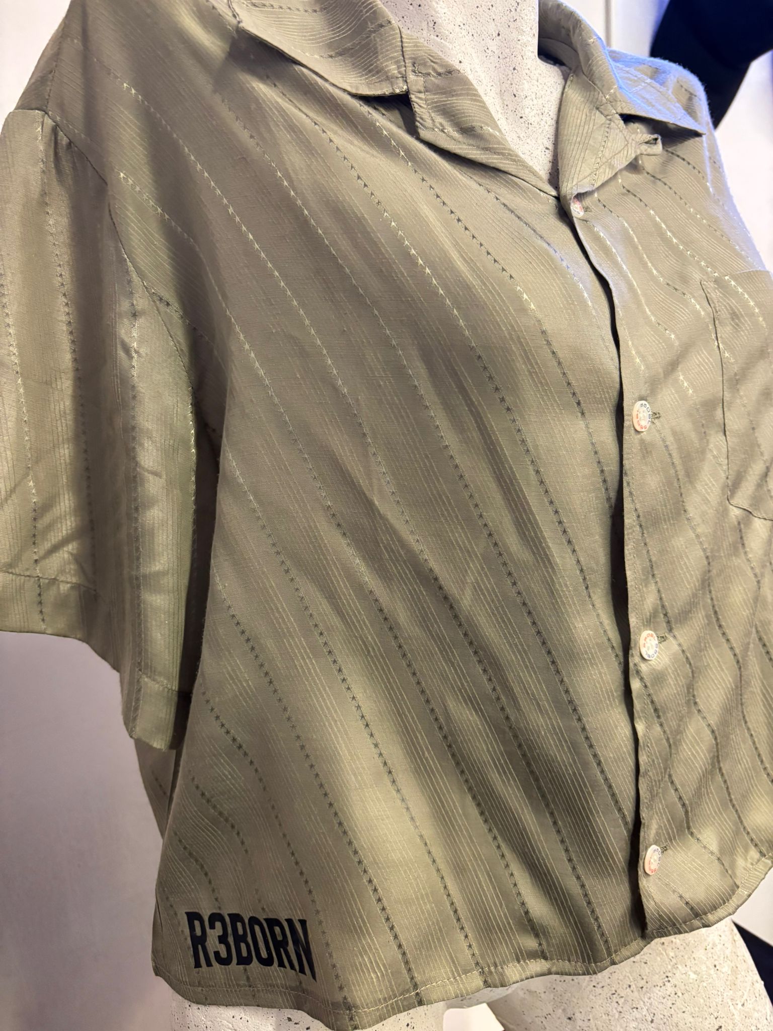 Camicia crop 55DSL vintage custom donna (L) | R3BORN