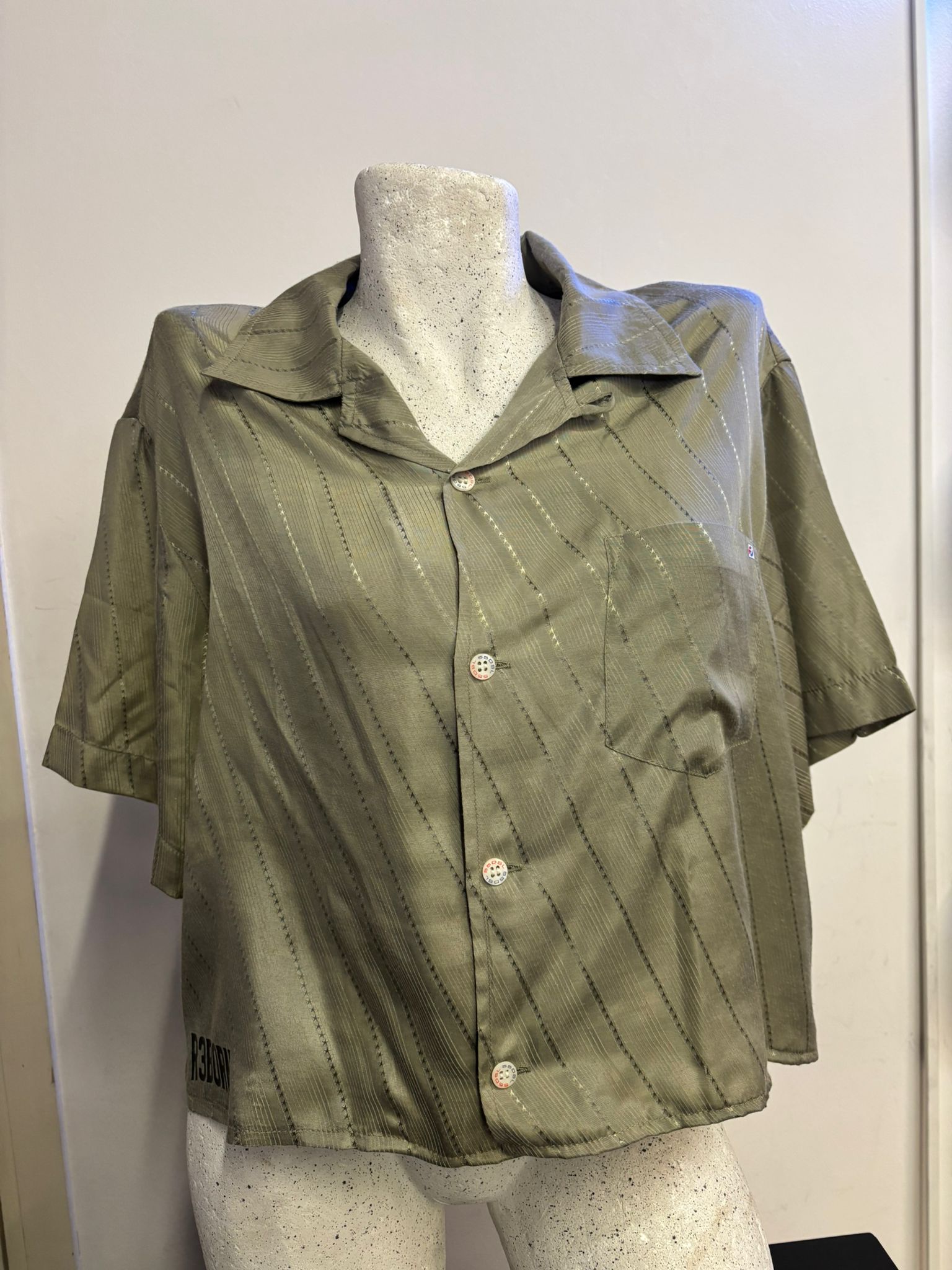 Camicia crop 55DSL vintage custom donna (L) | R3BORN
