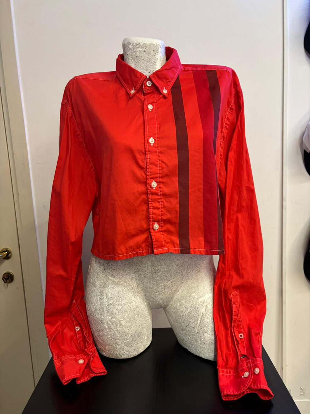 Camicia crop Tommy Hilfiger custom donna (XL) | R3BORN